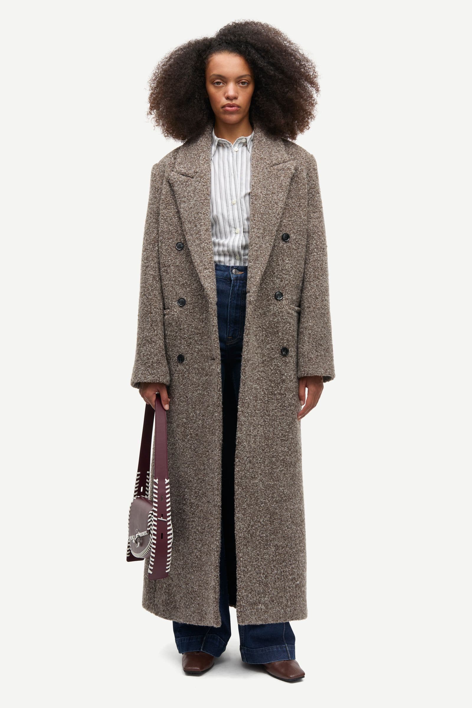 Sajilla coat 16169 Brown mel.