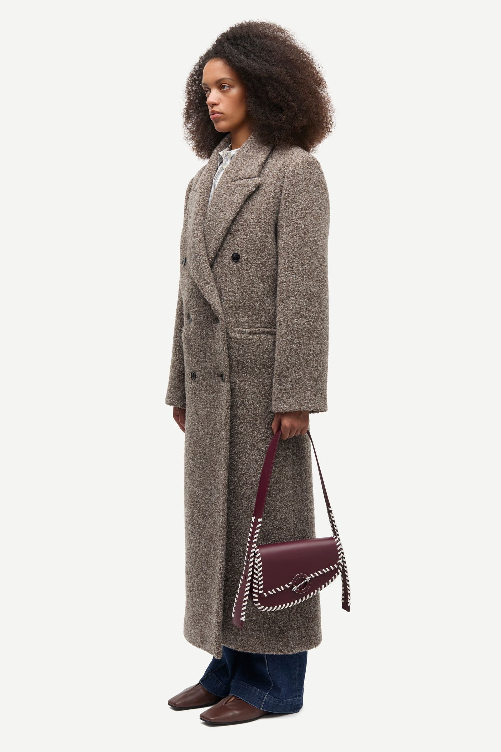 Sajilla coat 16169 Brown mel.