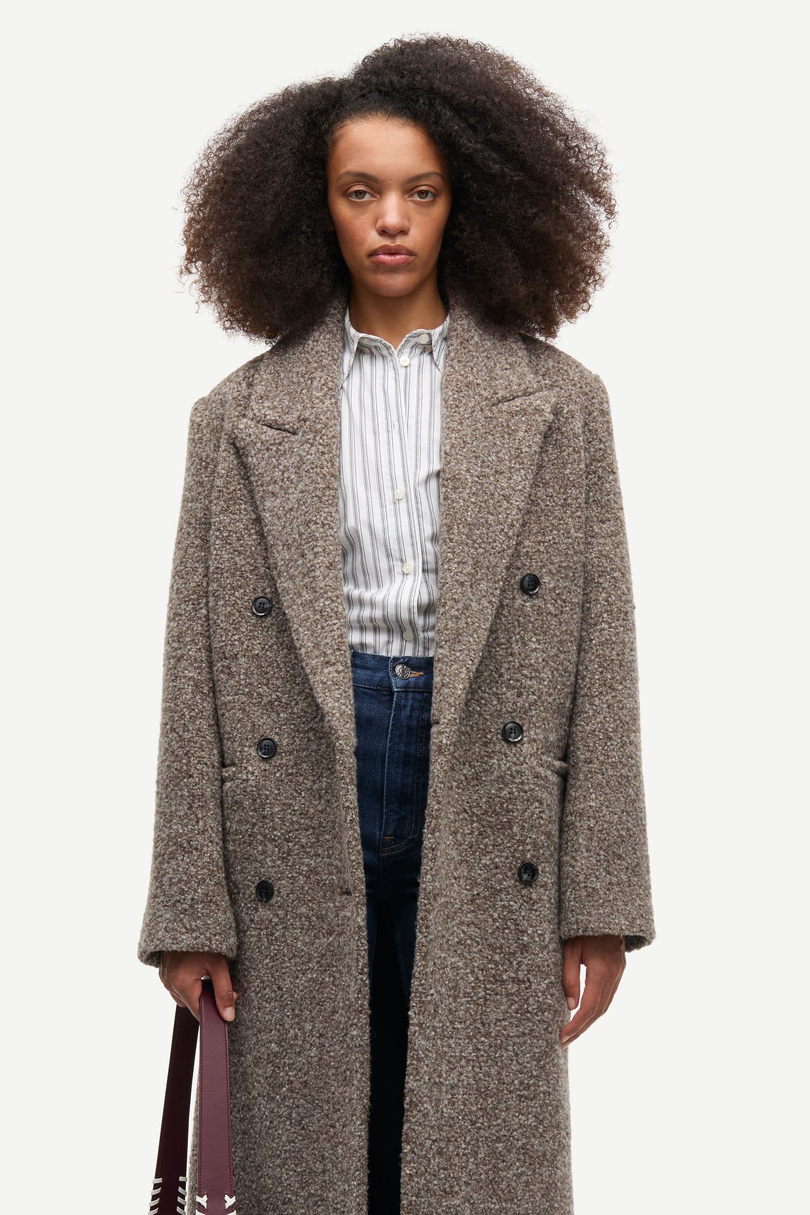 Sajilla coat 16169 Brown mel.