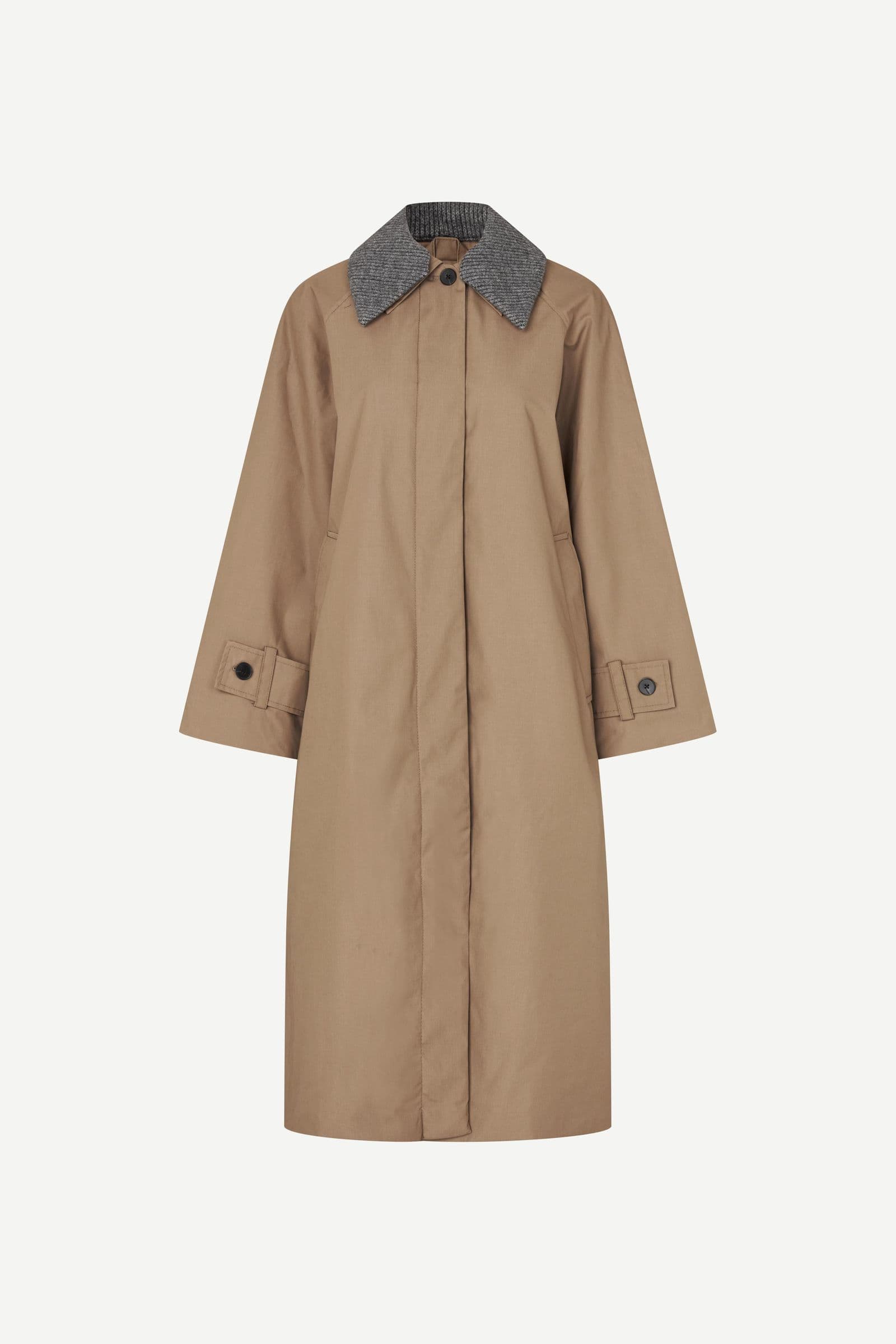 Saalmys coat 15923 Lead Gray