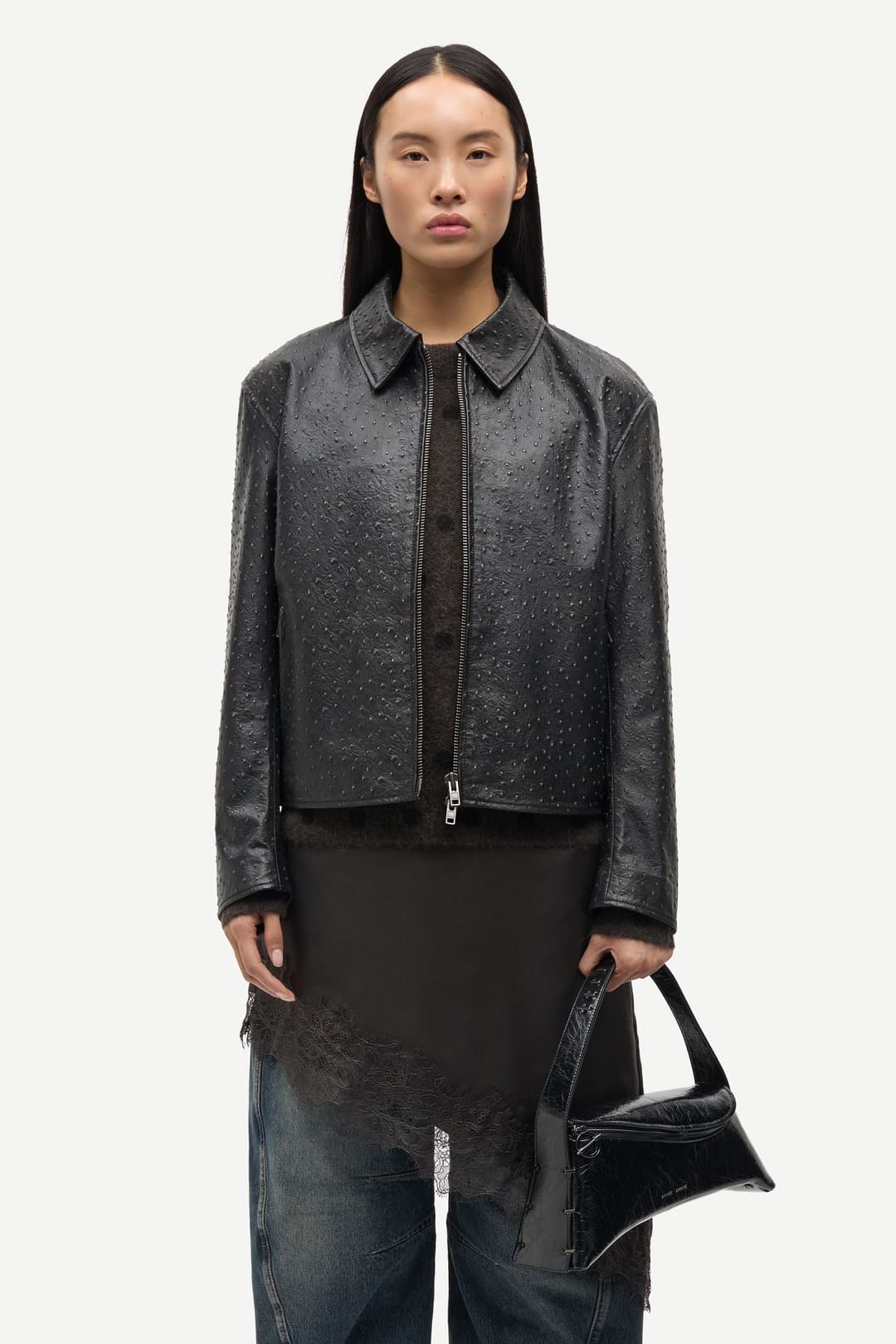 Satise leather jacket 16175 Mulch | Samsøe Samsøe®