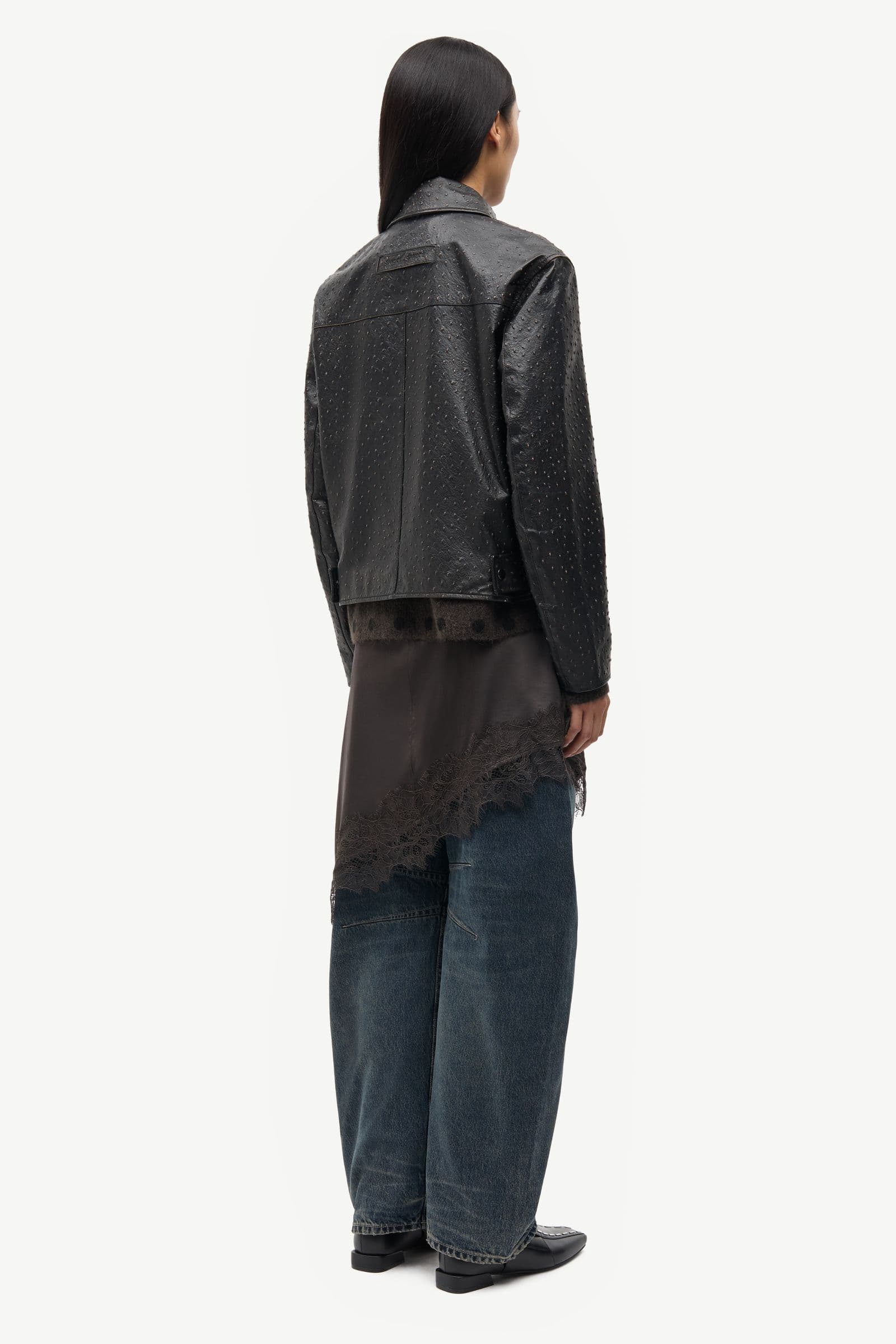 Salylo leather jacket 16175 Mulch