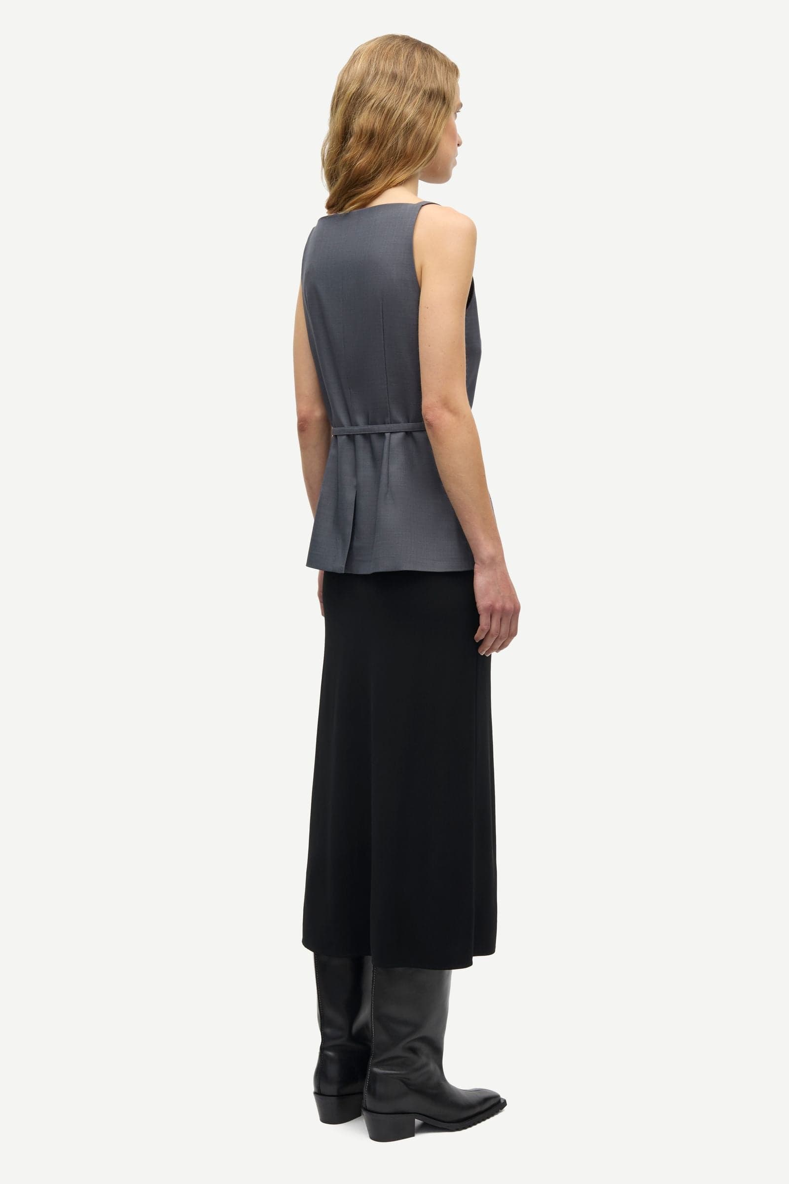 Sahelly vest 16178 Dark grey mel.