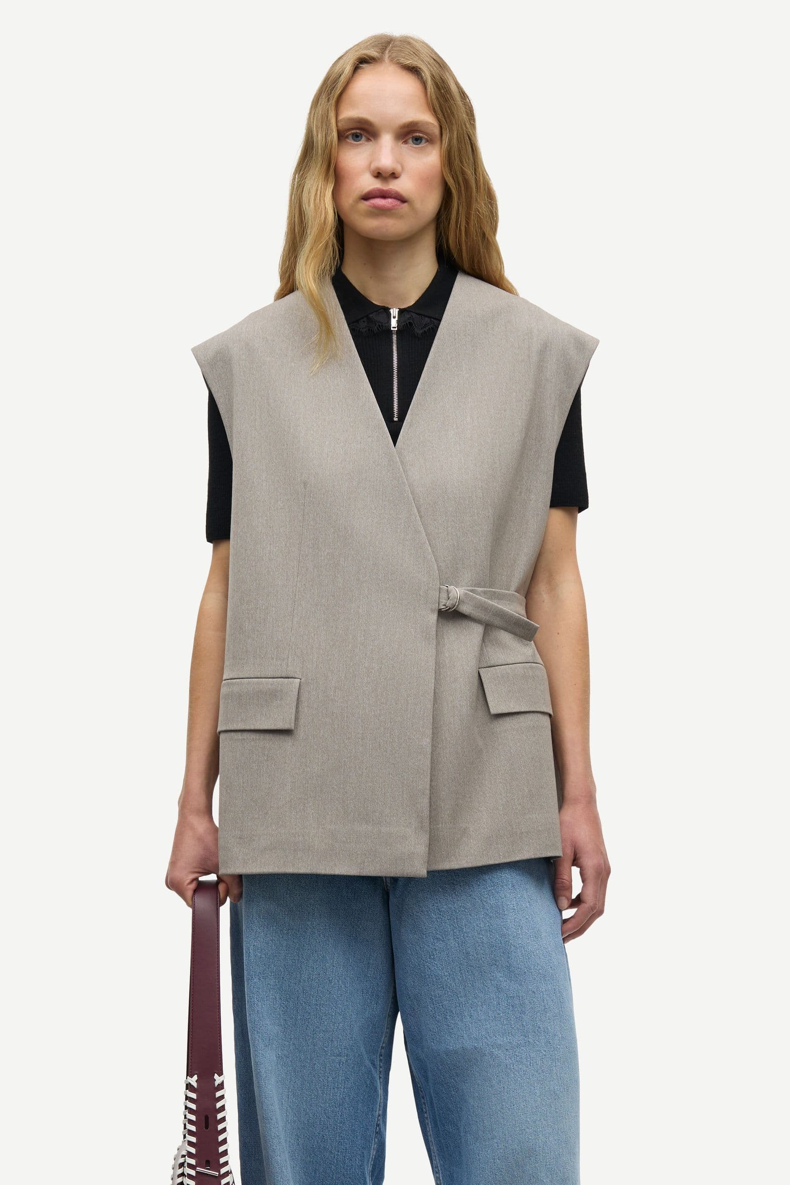 Sahavy vest 15496 Lead Gray Mel.