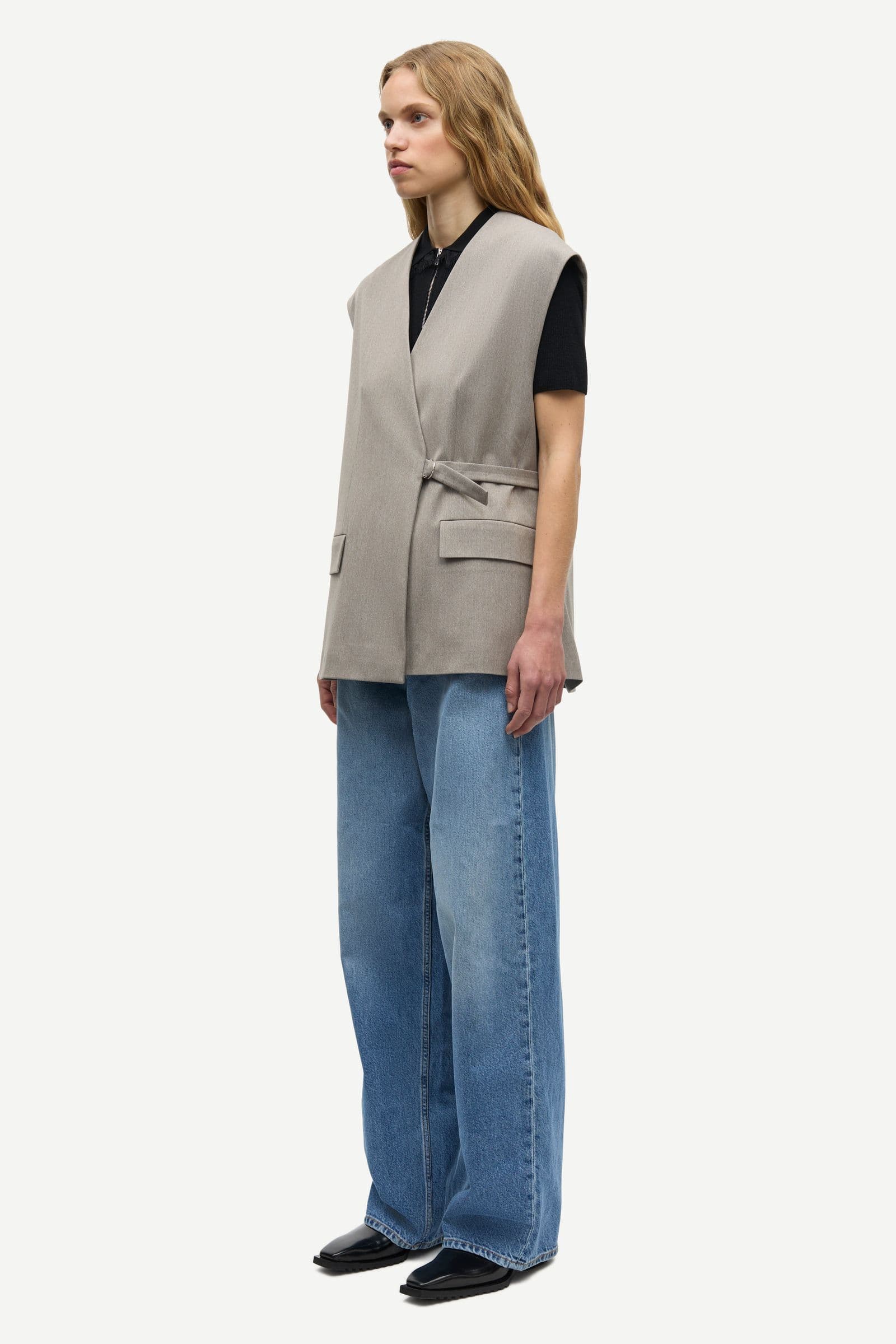 Sahavy vest 15496 Lead Gray Mel.