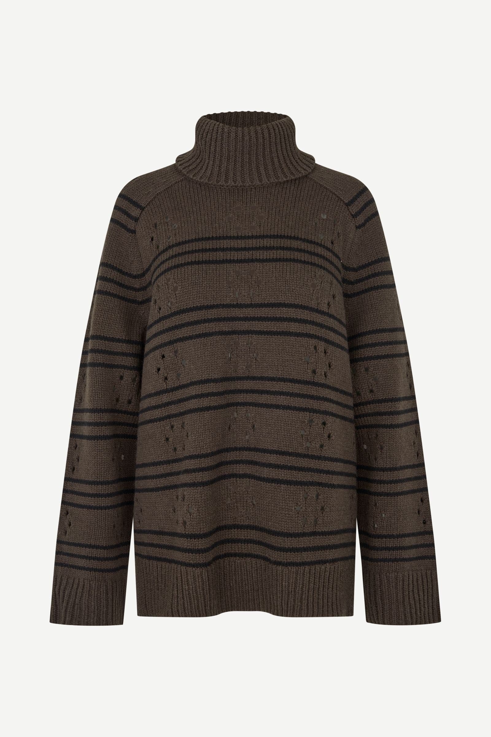 Sakeiki pointelle turtleneck 11250 Mulch
