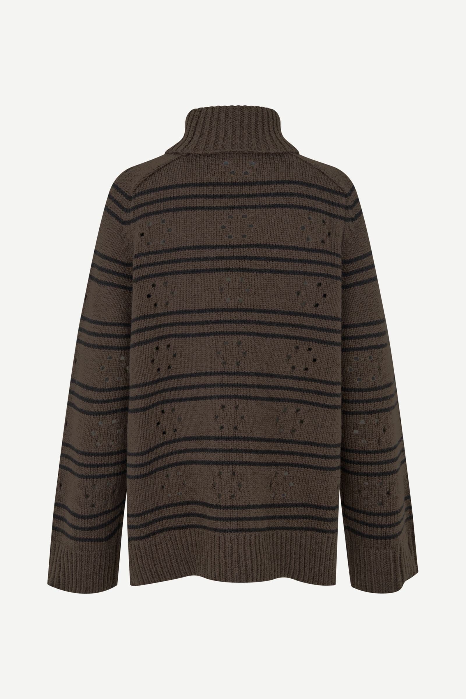 Sakeiki pointelle turtleneck 11250 Mulch