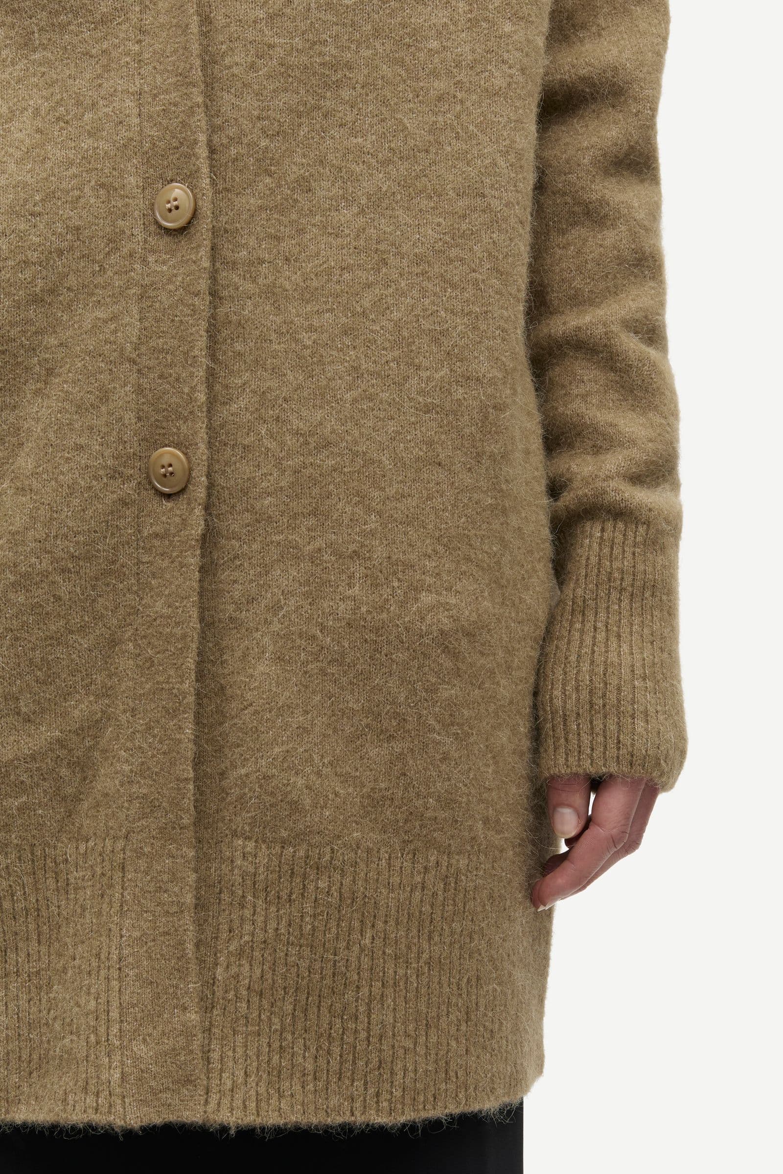Sanor long cardigan 7355 Lead Gray