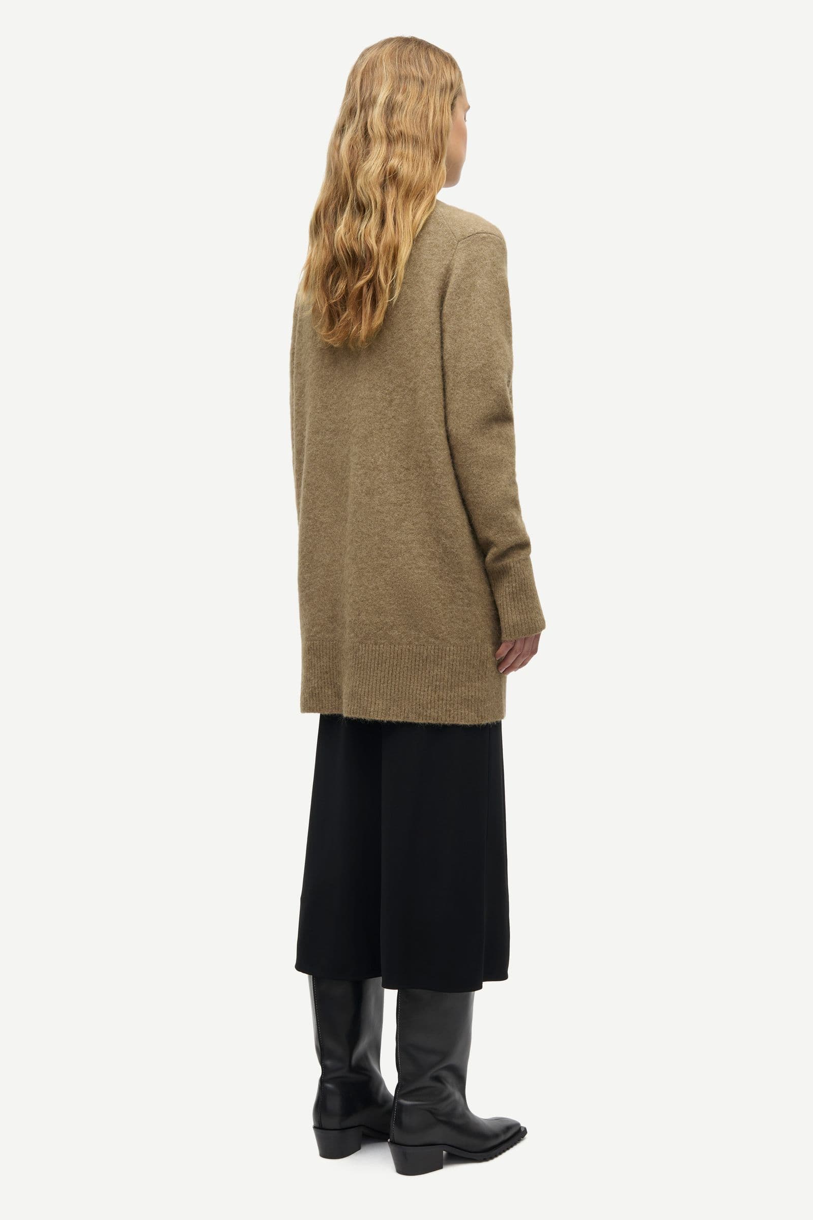 Sanor long cardigan 7355 Lead Gray