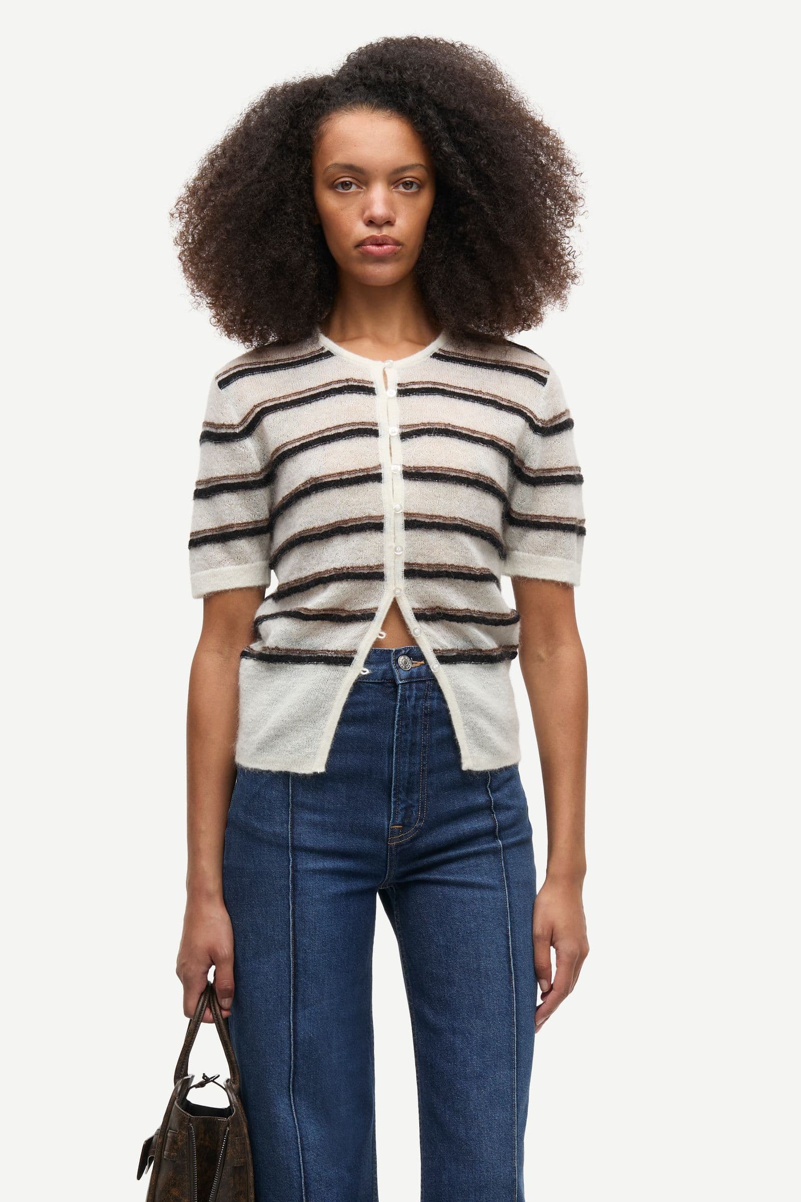 Sapippie SS cardigan 15999 Egret st.