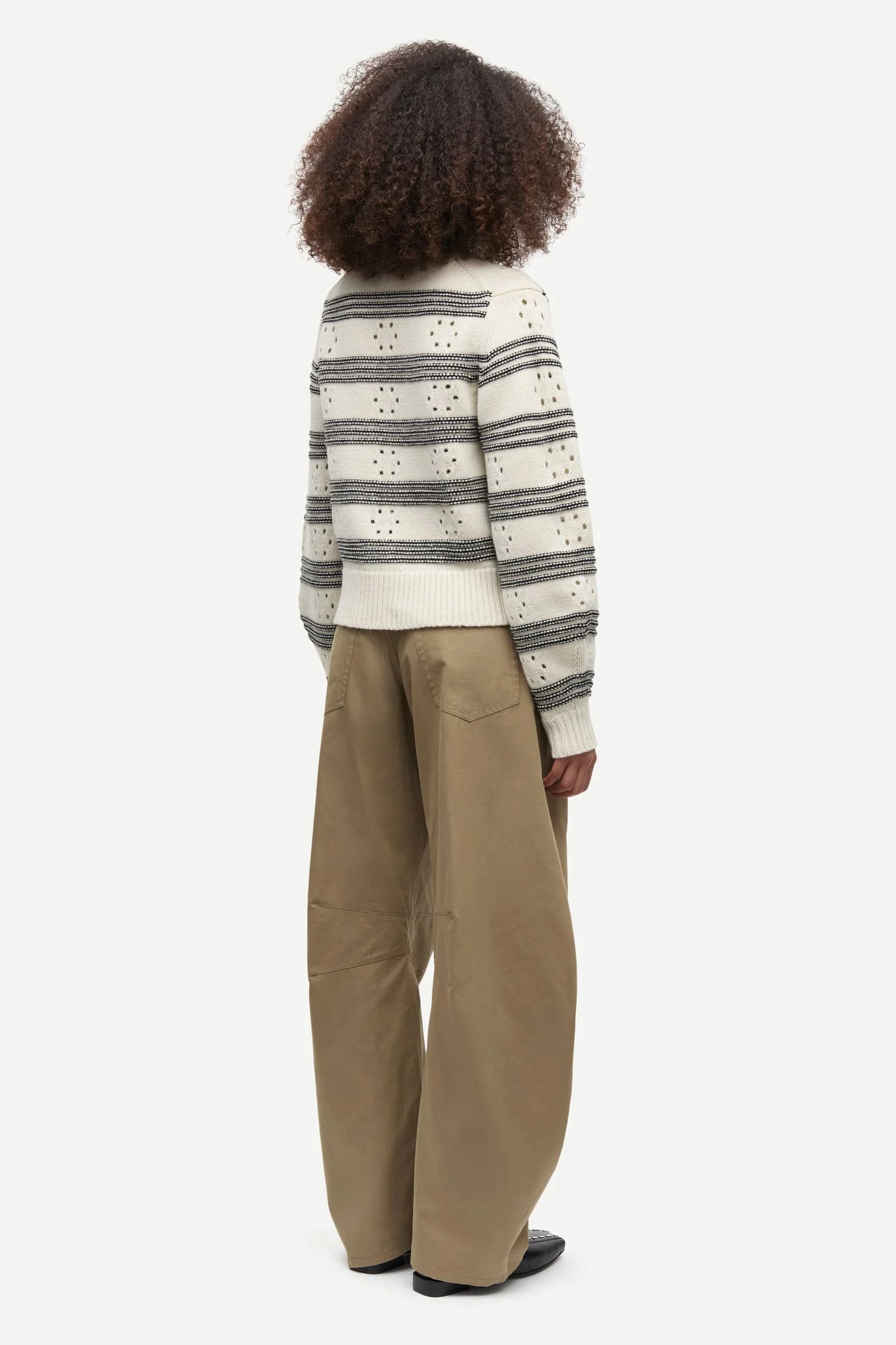 Sapolly pointelle cardigan 11250 Egret