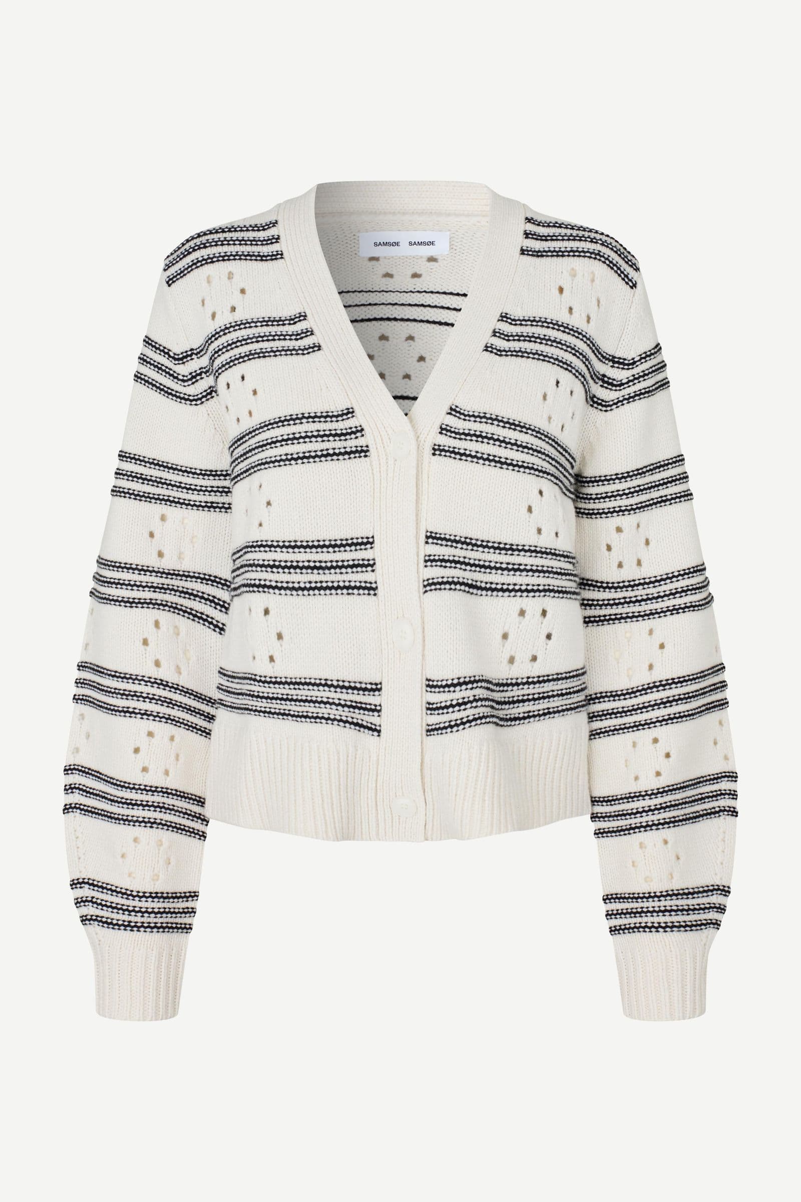 Sapolly pointelle cardigan 11250 Egret