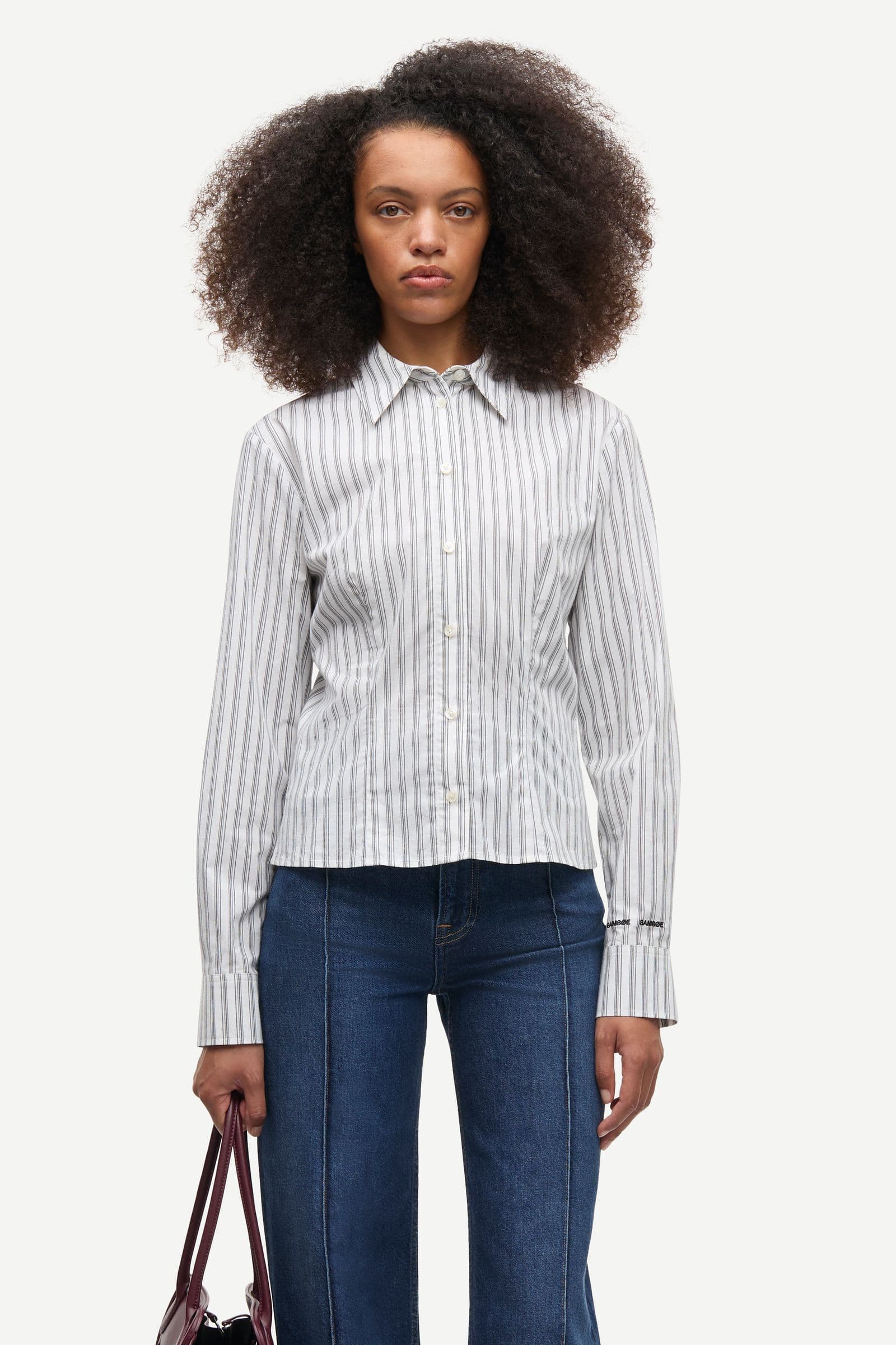 Sasky ls shirt 15902 Black White St.