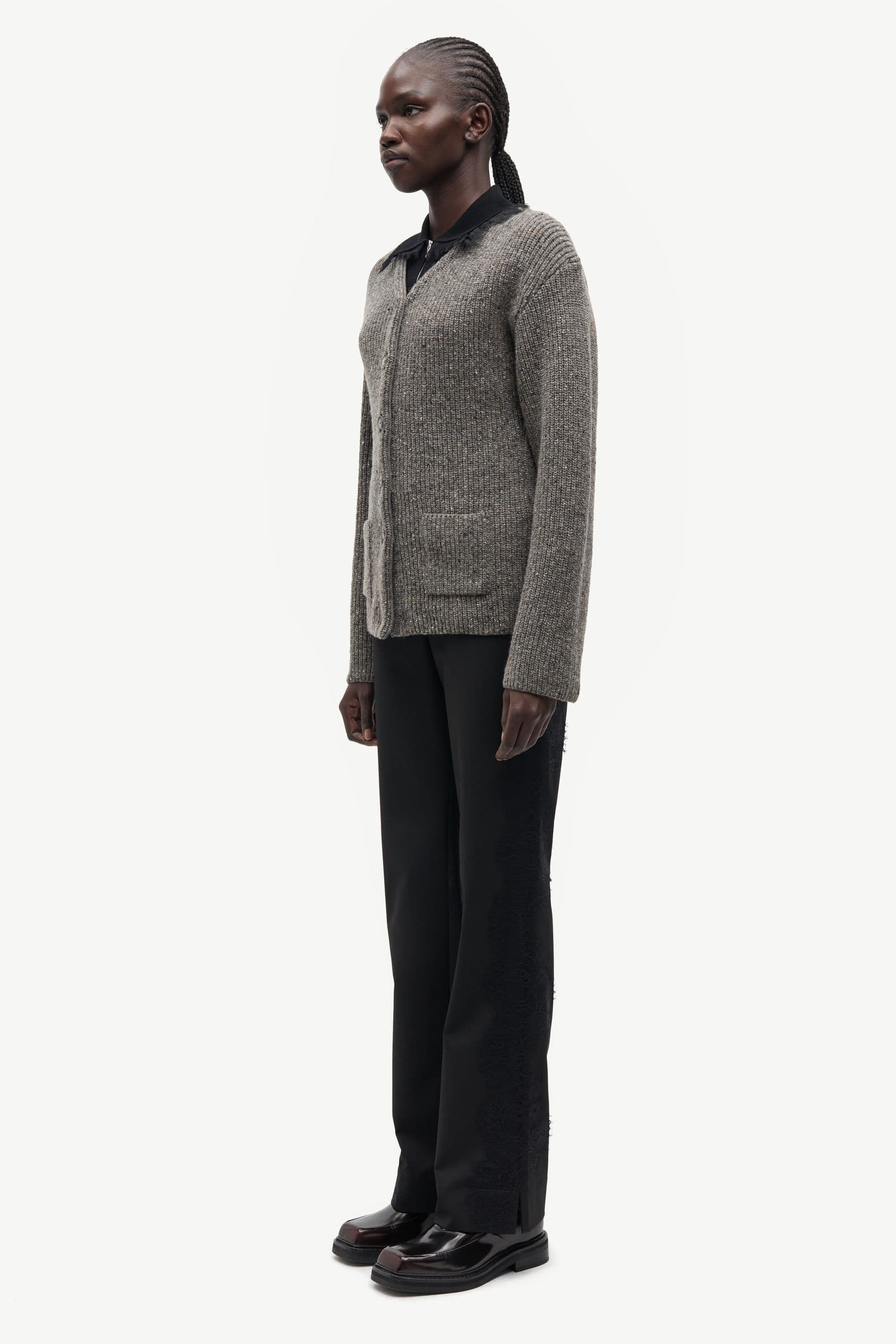 Saamanda cardigan 15724 Lead Gray Mel.