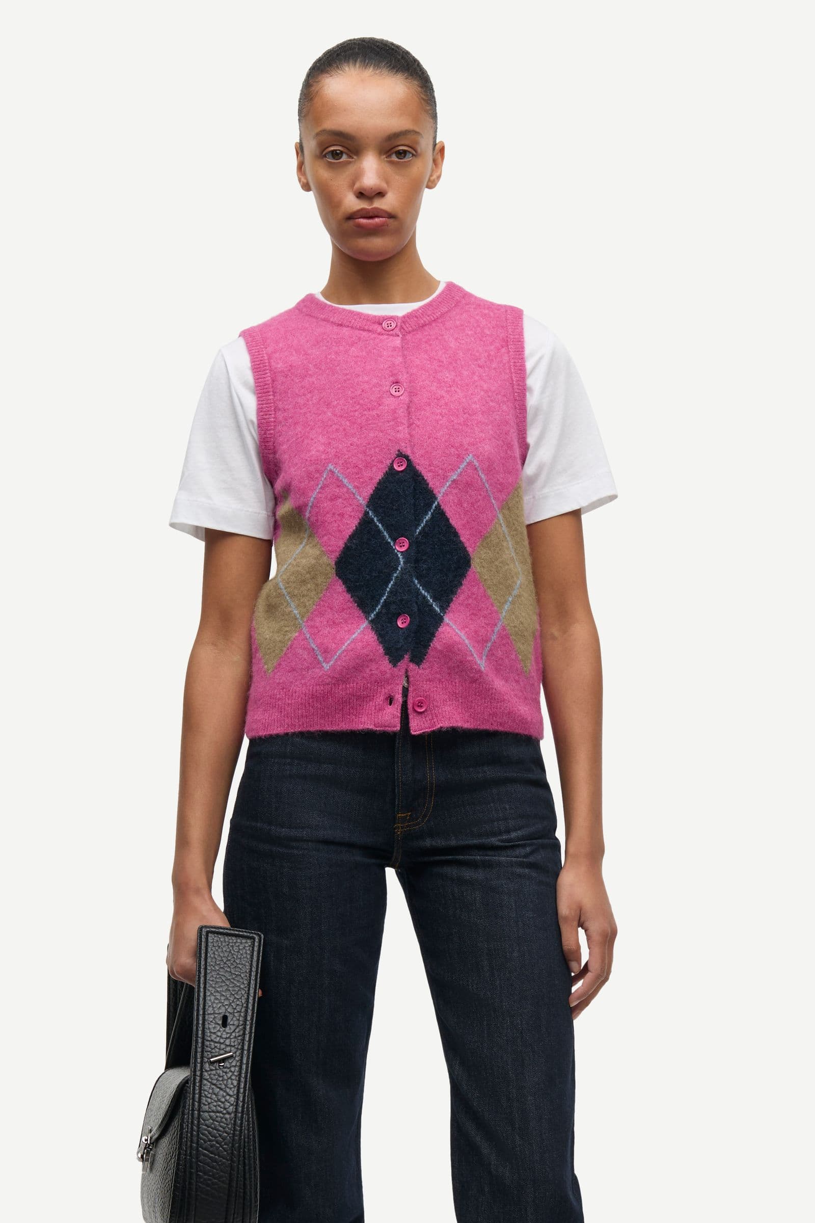 Sanoura vest 15556 Red Violet