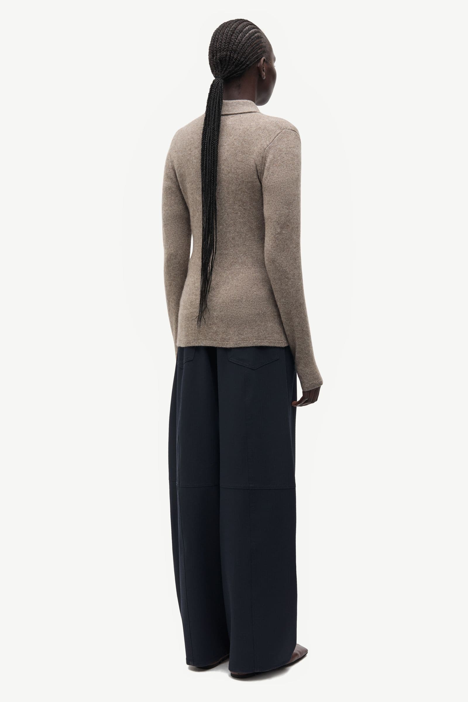 Sanelo zip cardigan 15722 Lead Gray Mel.