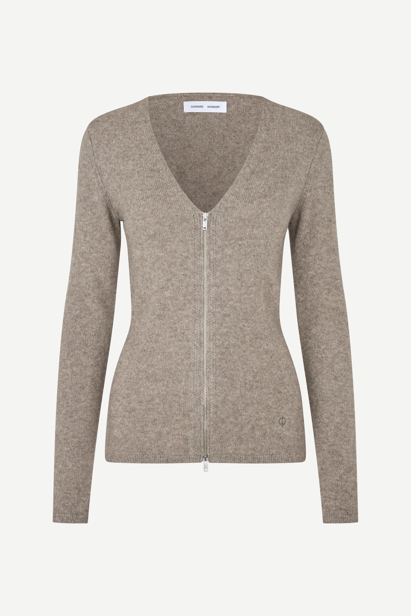 Sanelo zip cardigan 15722 Lead Gray Mel.