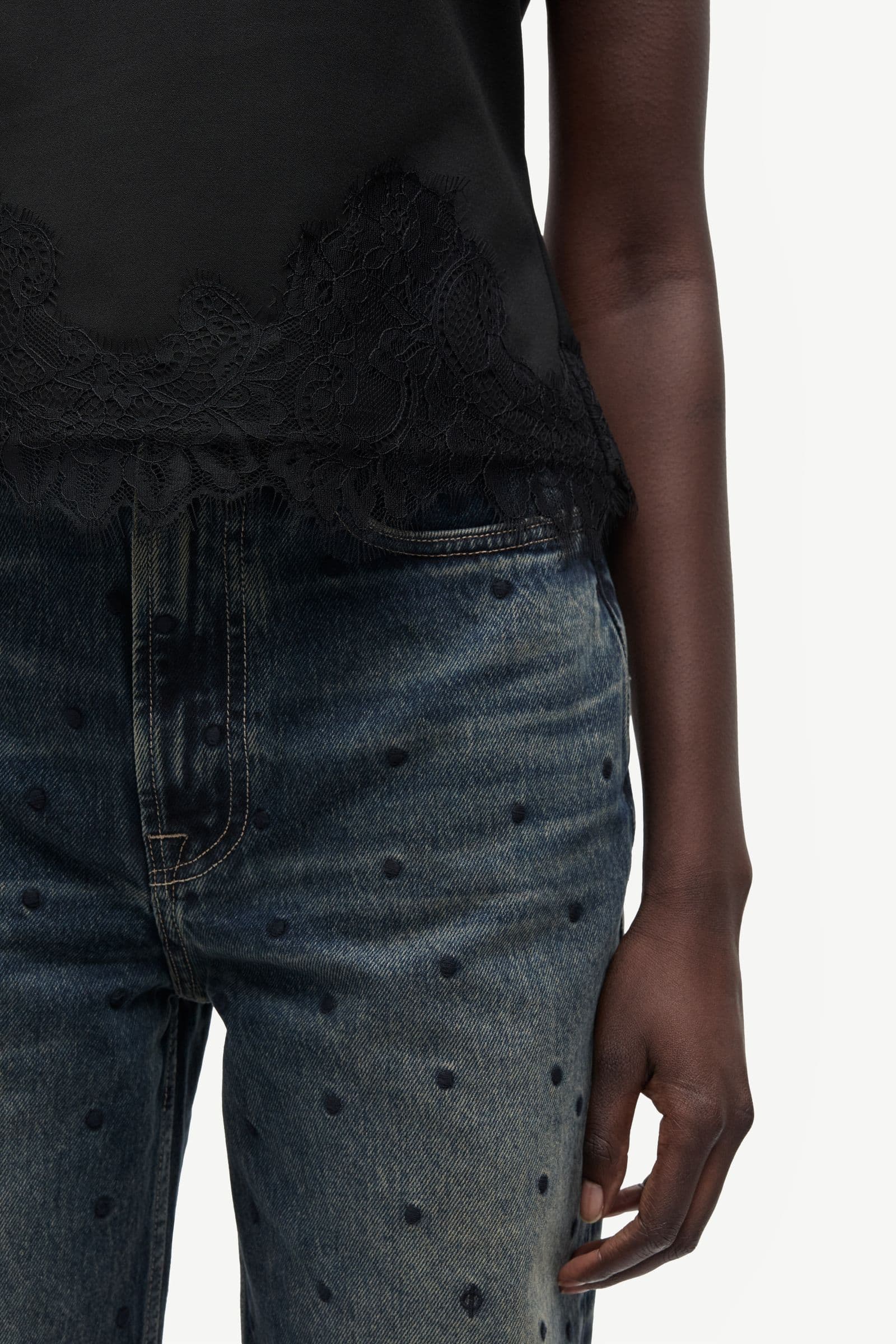 Sarhino top 15547 Black