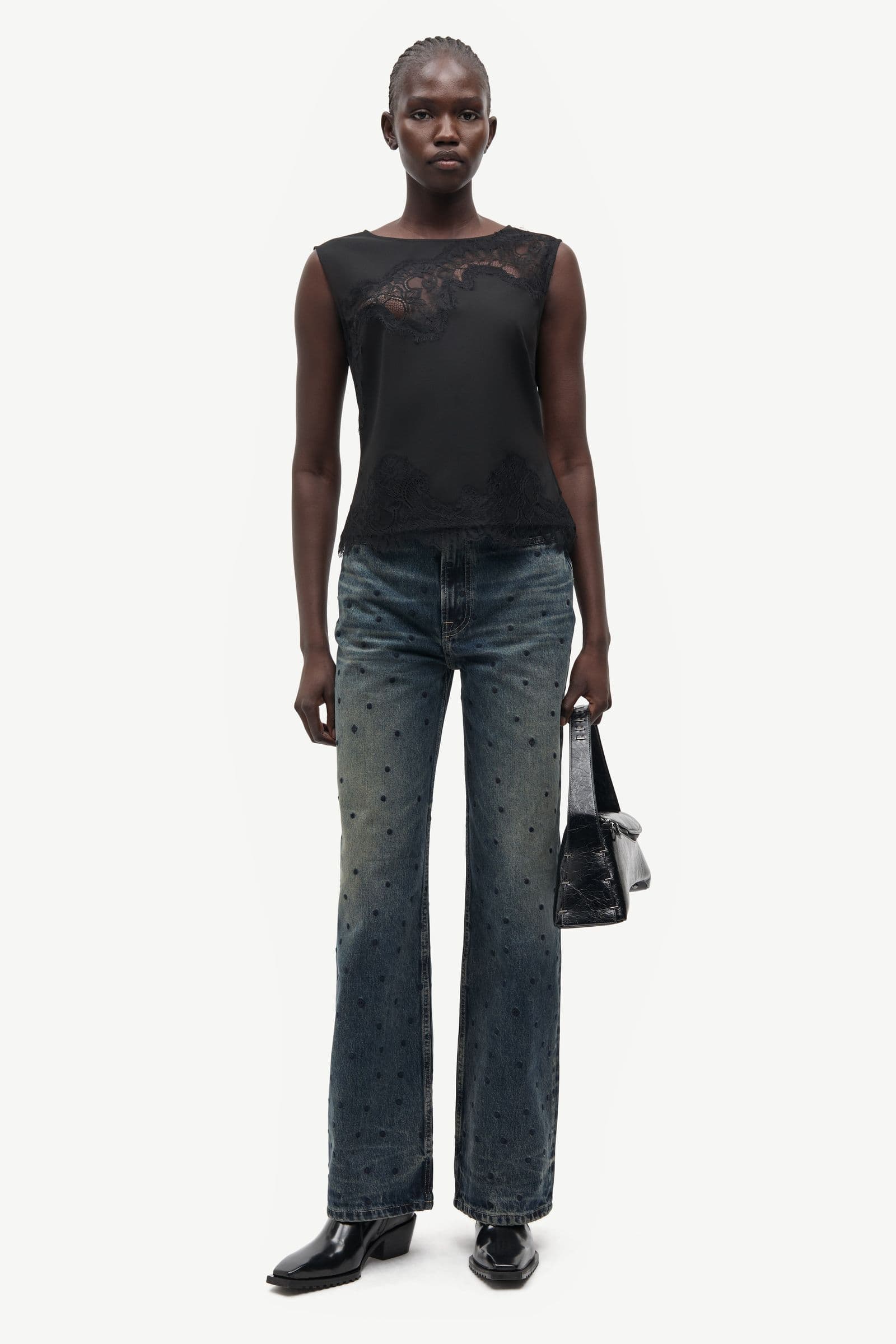 Sarhino top 15547 Black