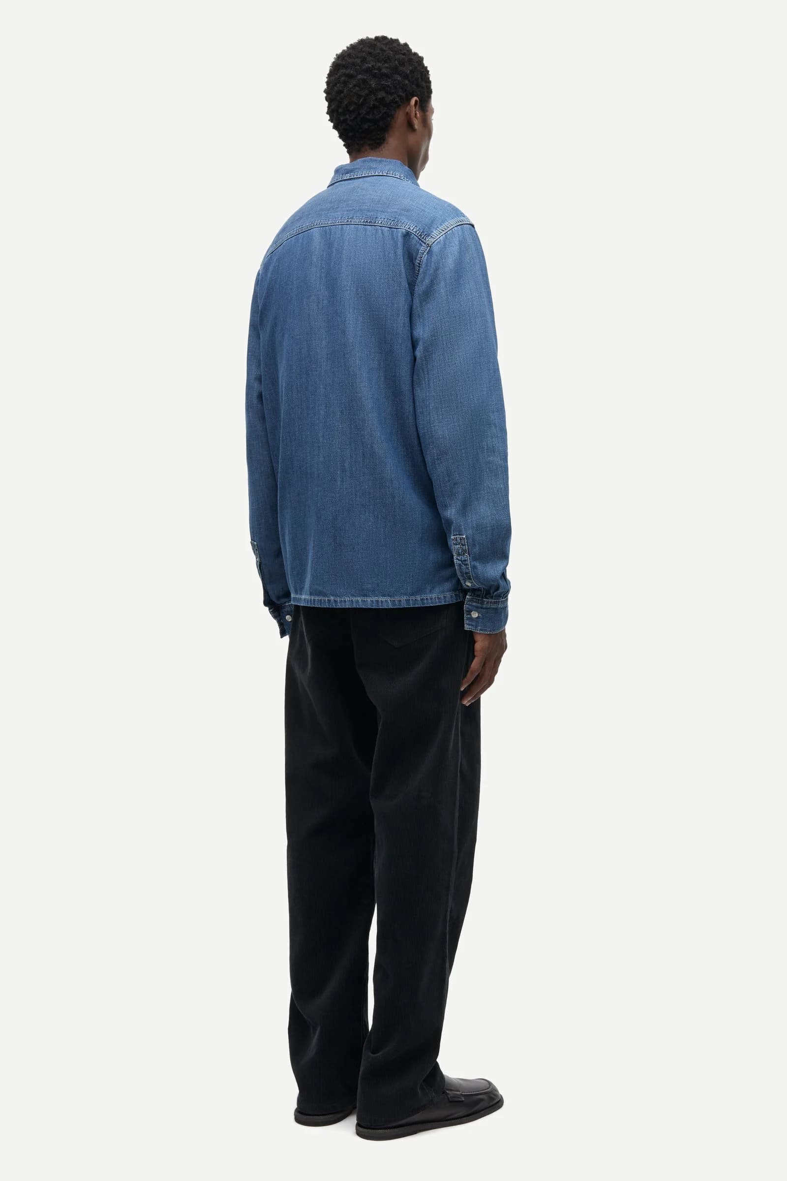 Saryan O shirt 16195 Mid Blue