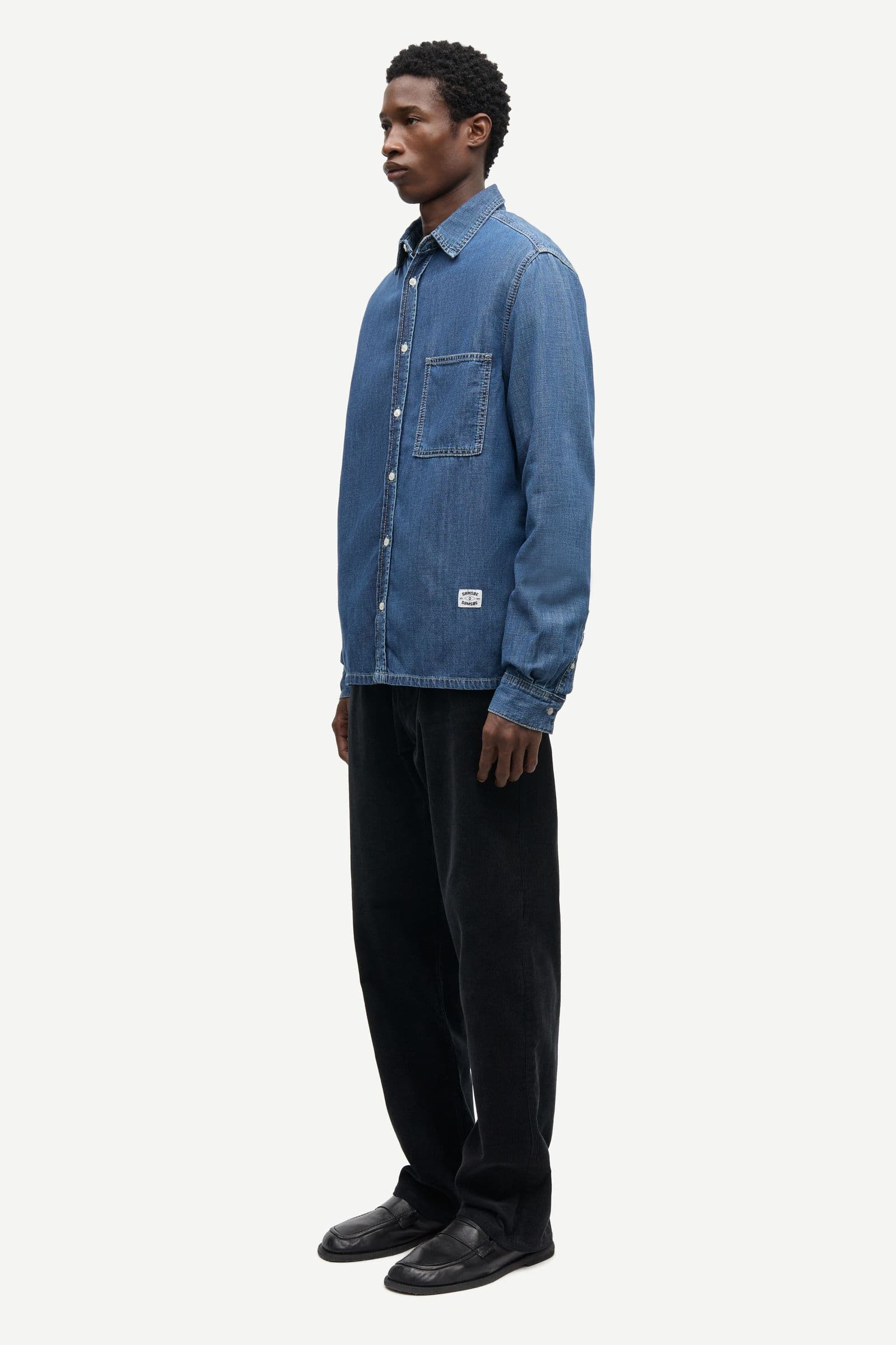 Saryan O shirt 16195 Mid Blue
