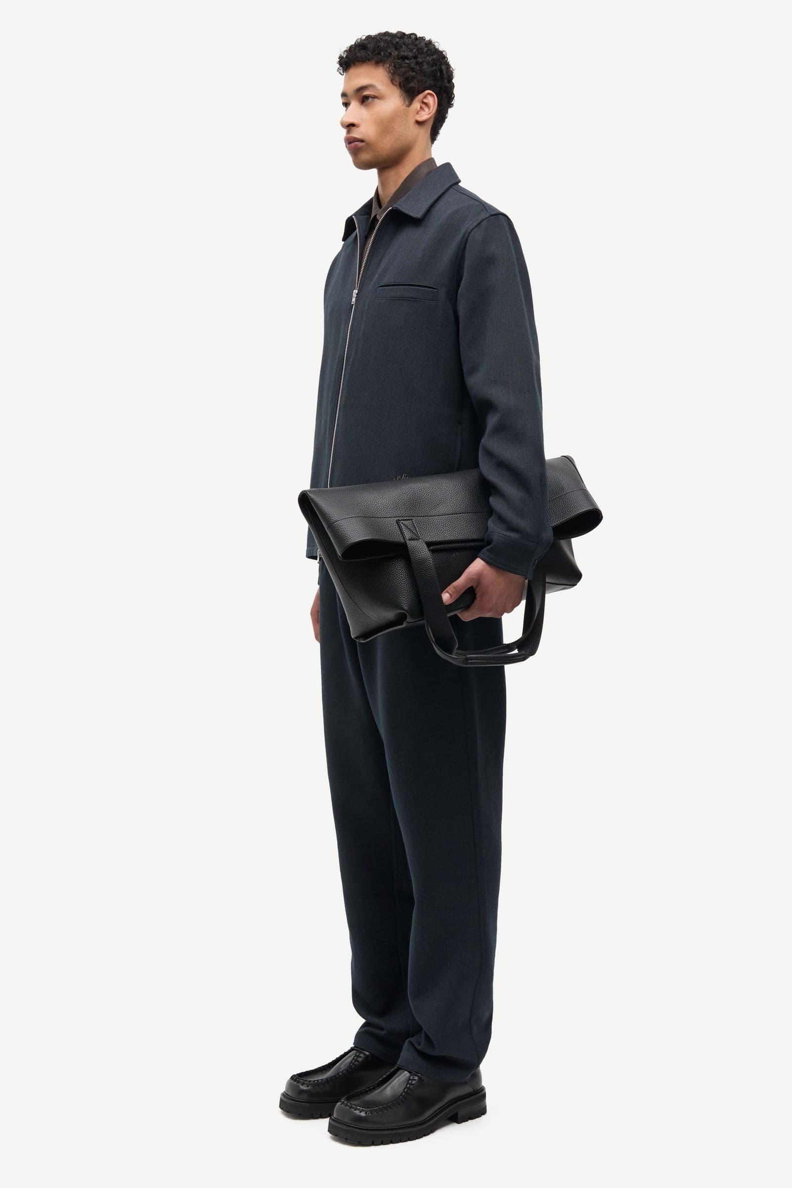 Sadamon GT zip overshirt 16201 Dark Grey Mel.