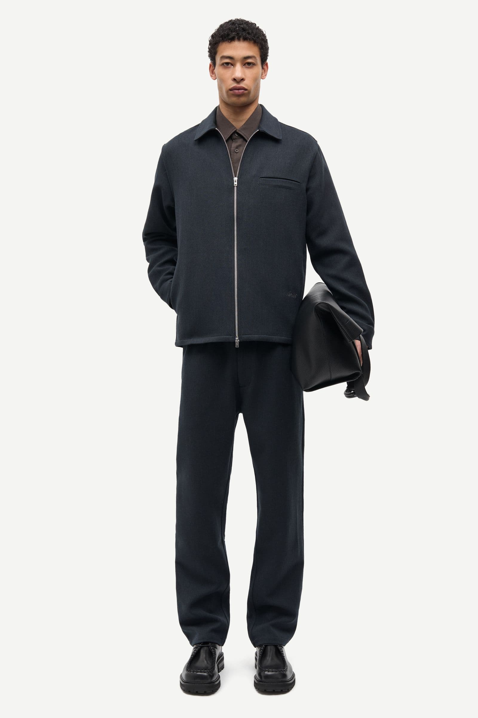 Sadamon GT zip overshirt 16201 Dark Grey Mel.