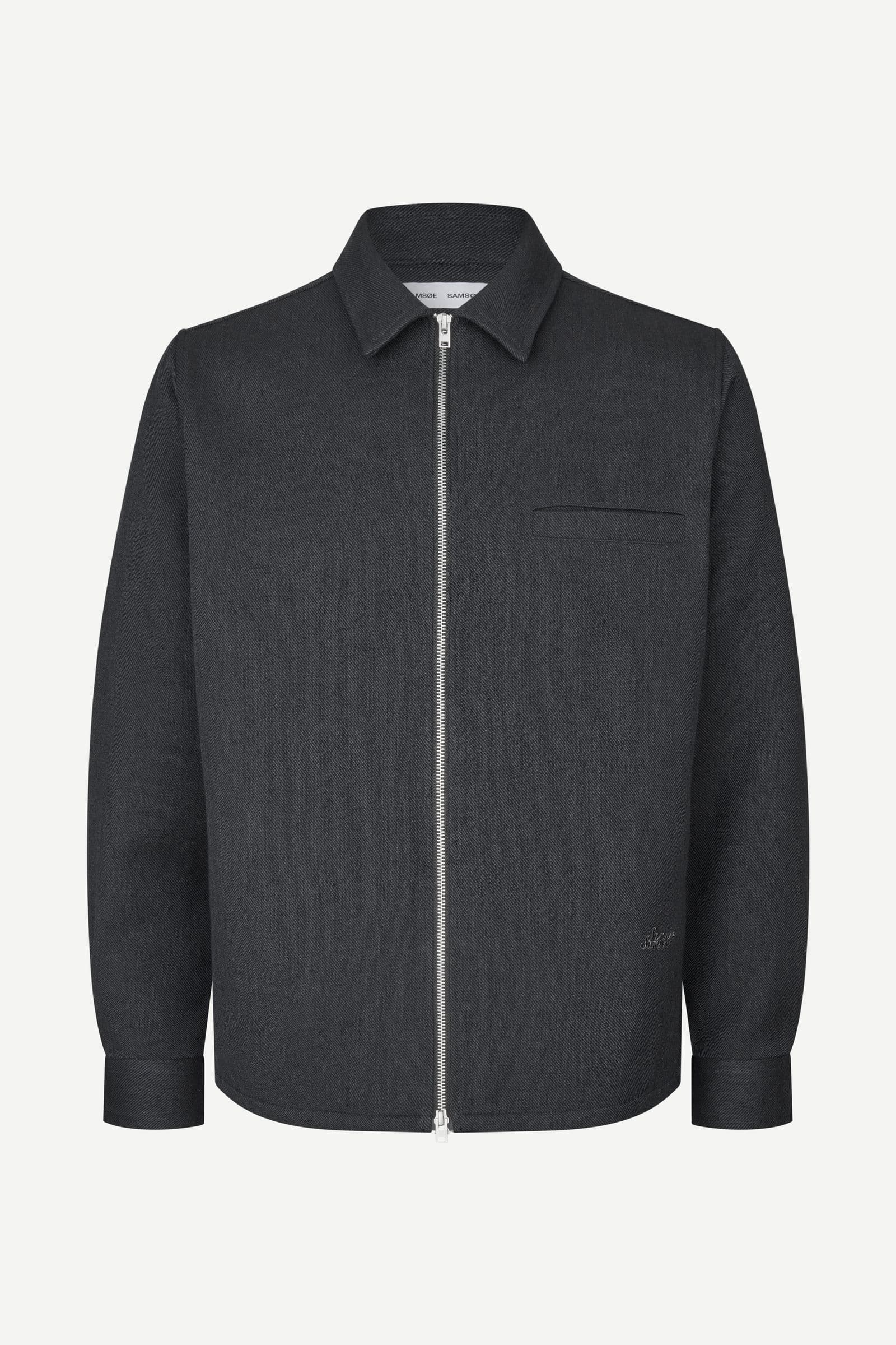 Sadamon GT zip overshirt 16201 Dark Grey Mel.