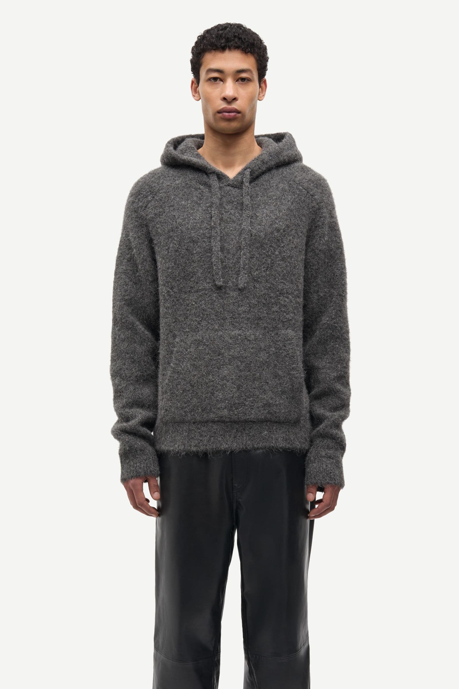 Sajob hoodie 15425 Dark grey mel.