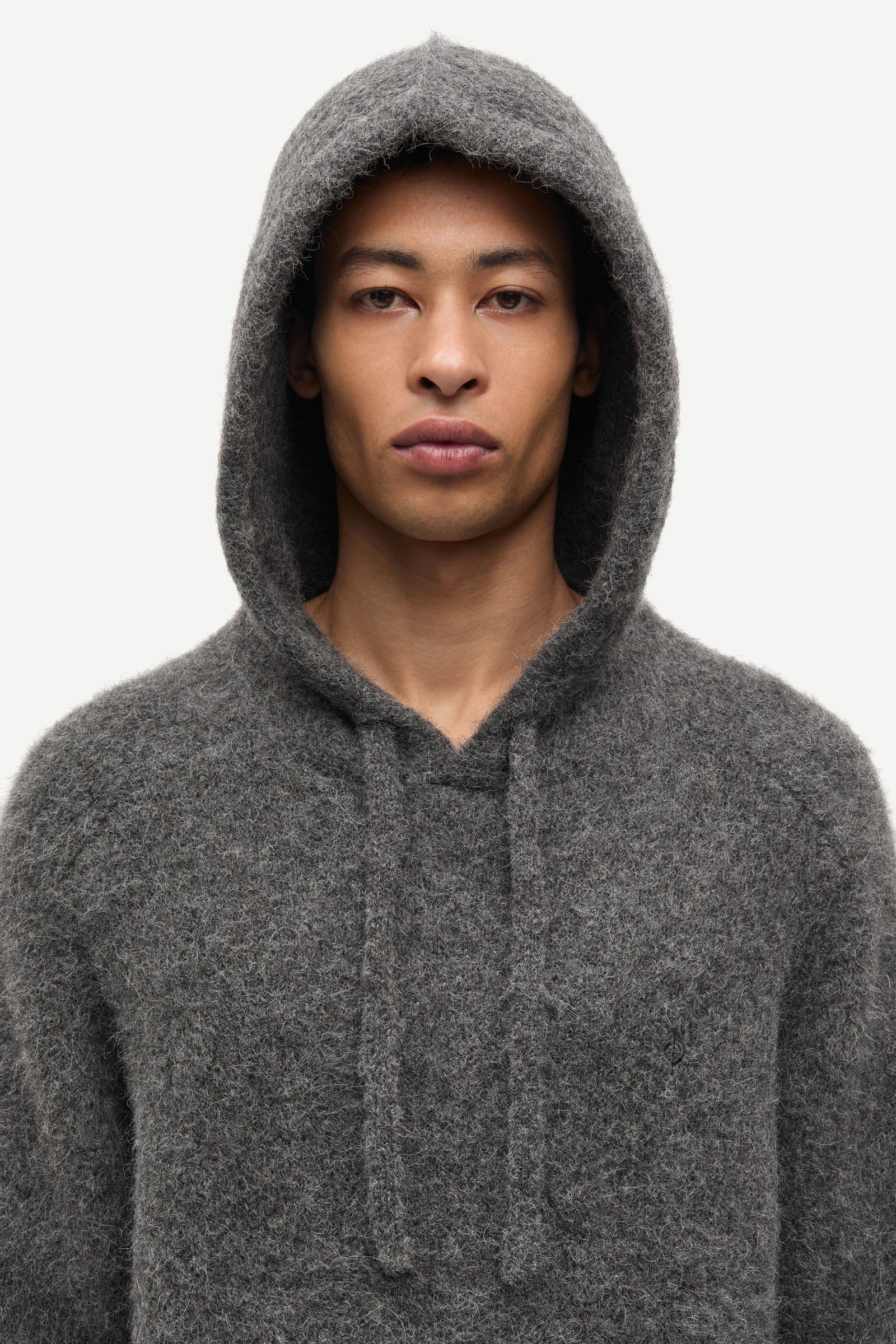 Sajob hoodie 15425 Dark grey mel.