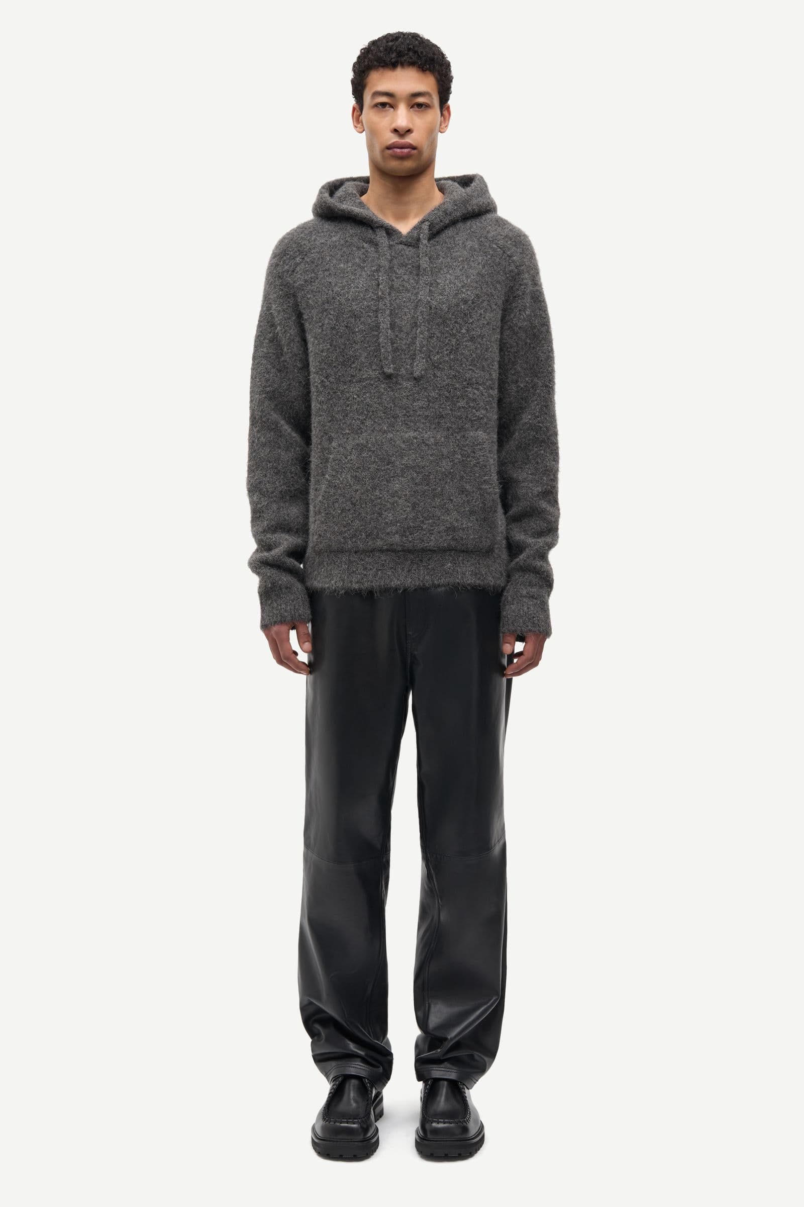 Sajob hoodie 15425 Dark grey mel.