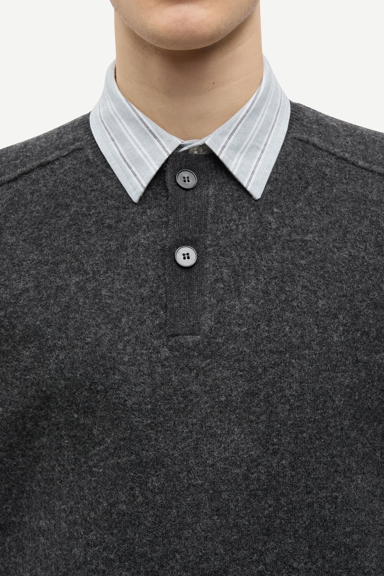 Sarick sweater 15561 Dark grey mel.