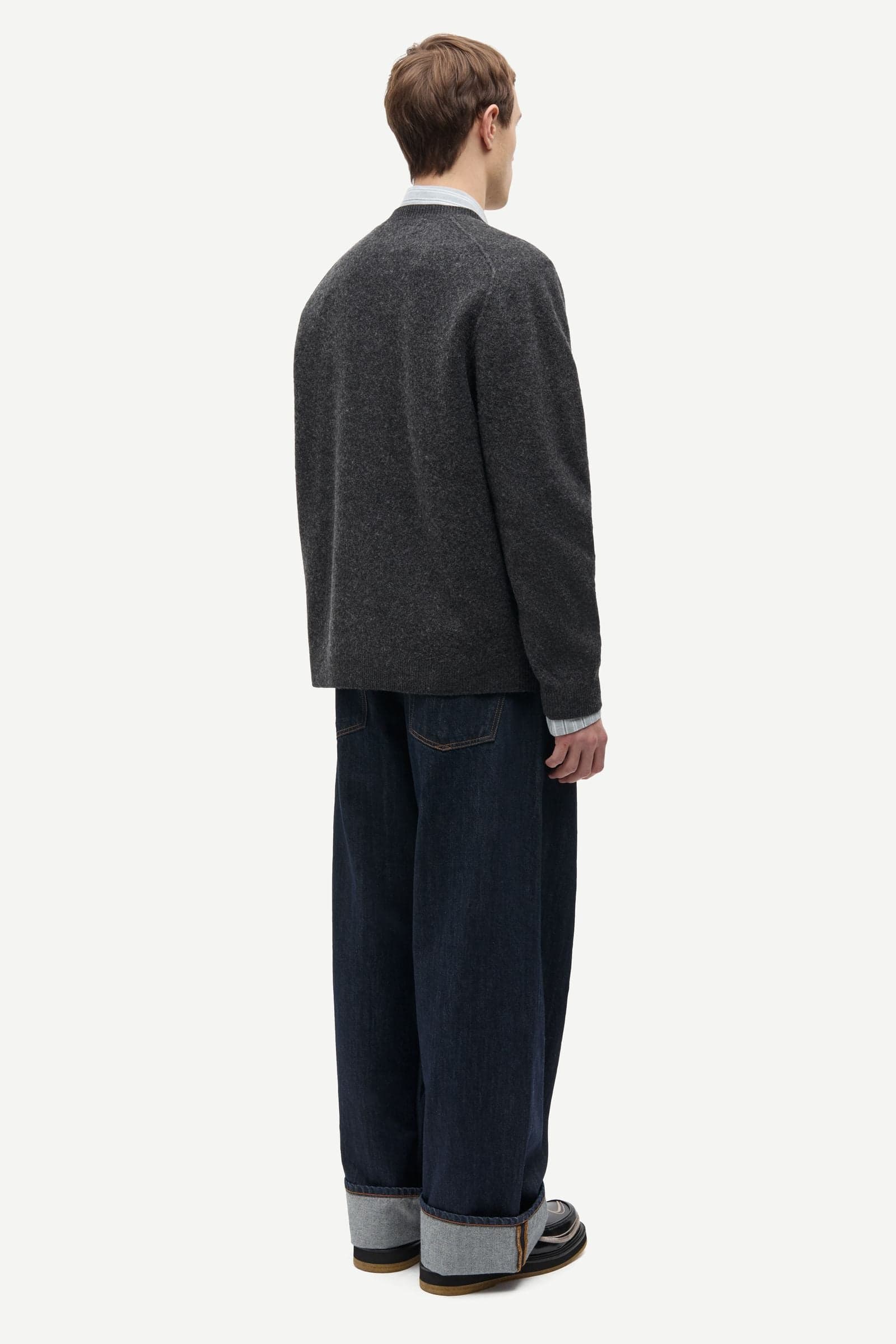 Sarick sweater 15561 Dark grey mel.