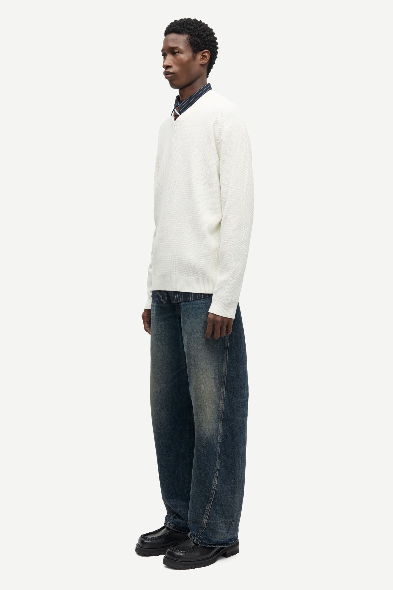 Saklas v-neck 15392 Clear Cream