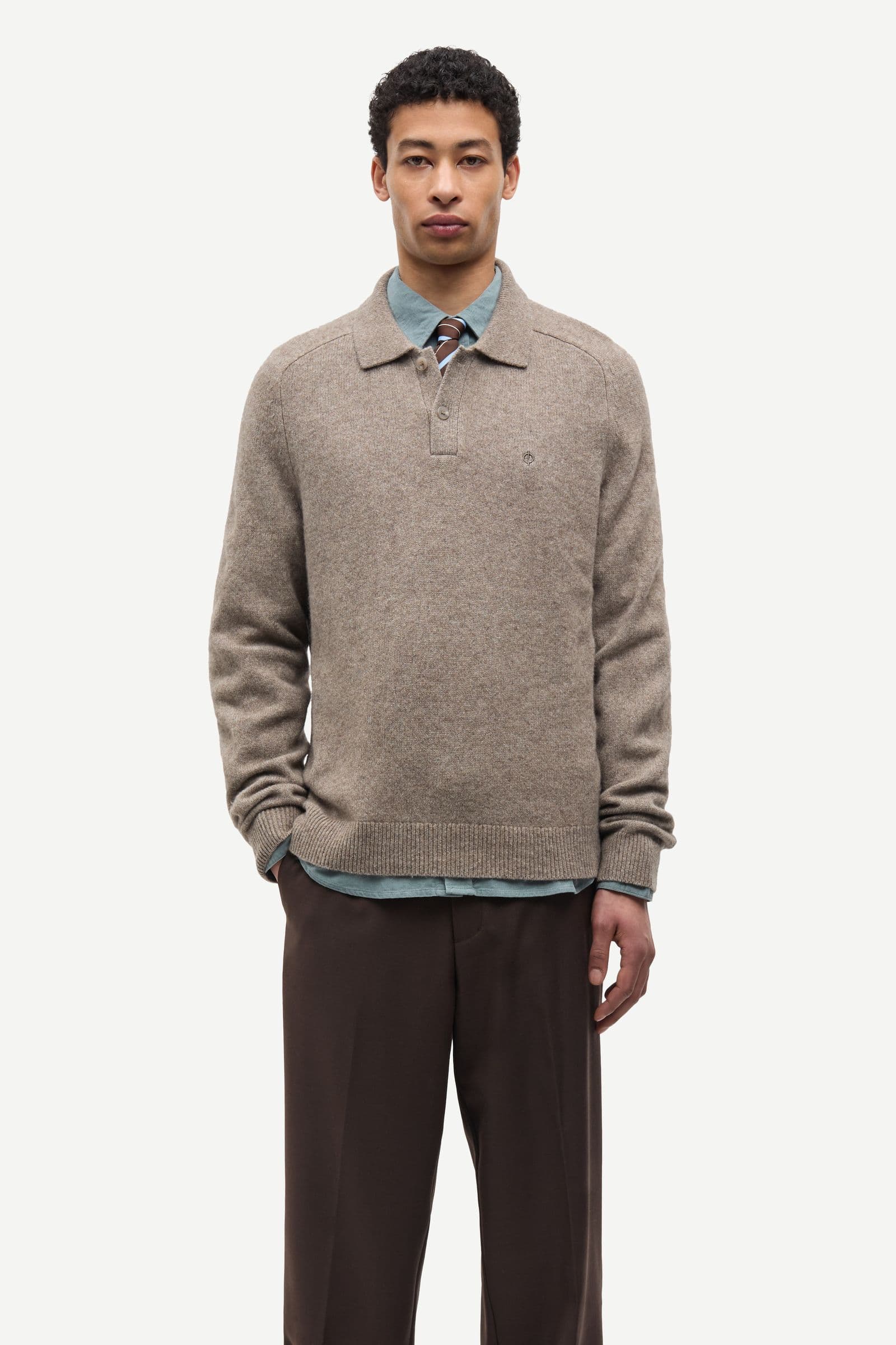 Safrans polo 15722 Lead Gray Mel.