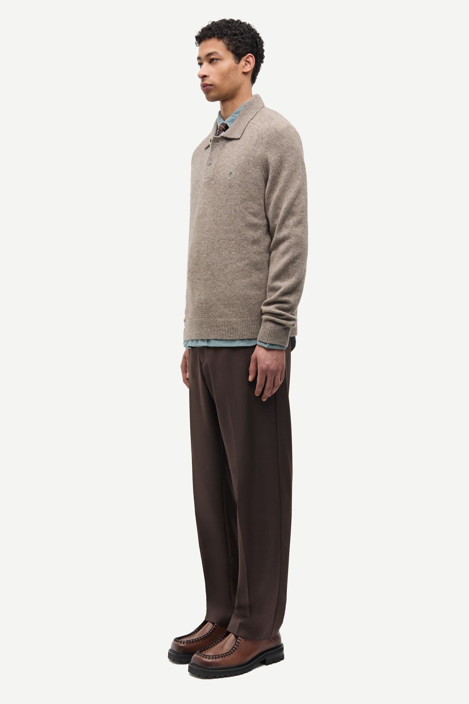 Safrans polo 15722 Lead Gray Mel.