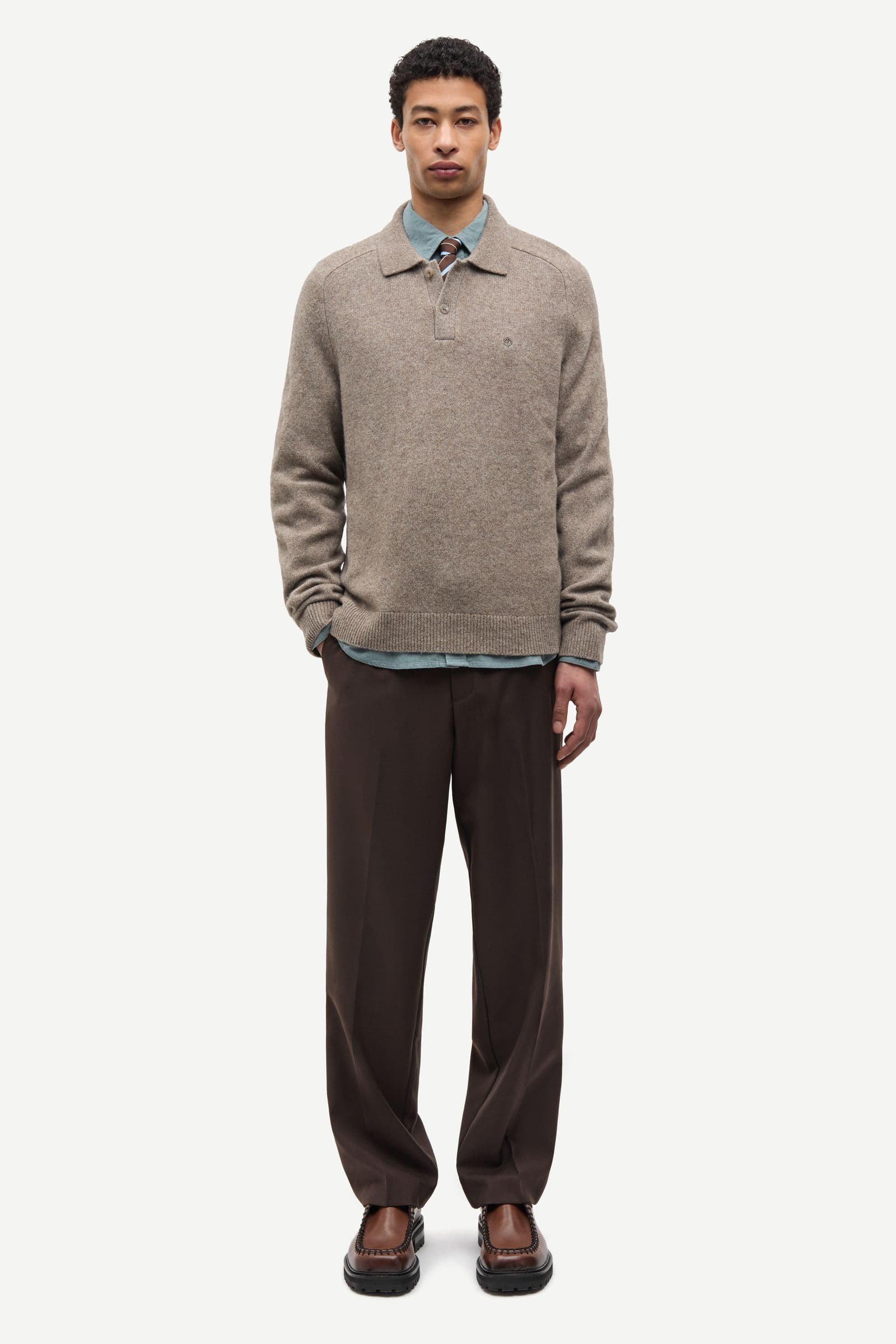 Safrans polo 15722 Lead Gray Mel.