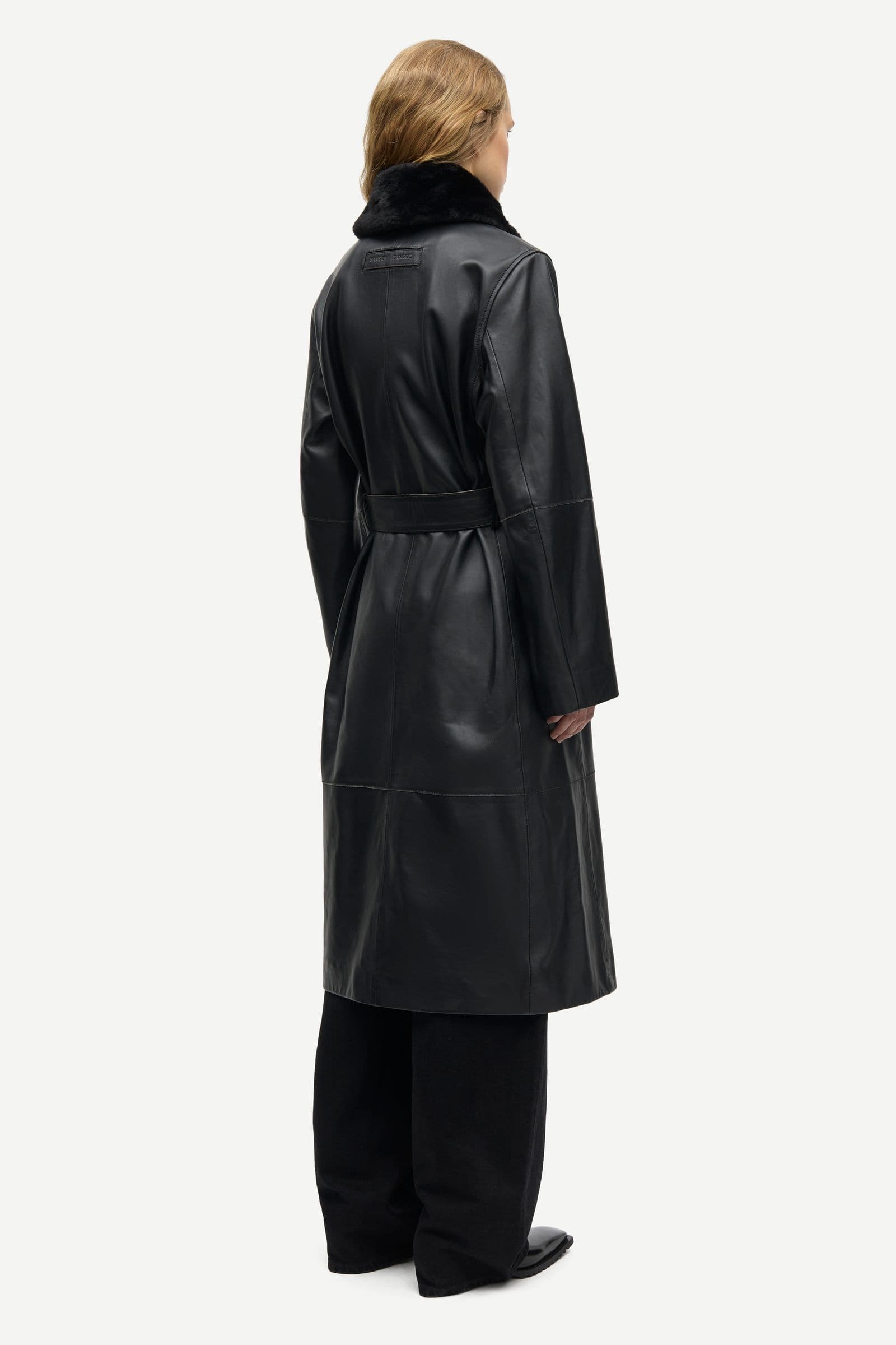Sajuniper sherling coat 16173 Black