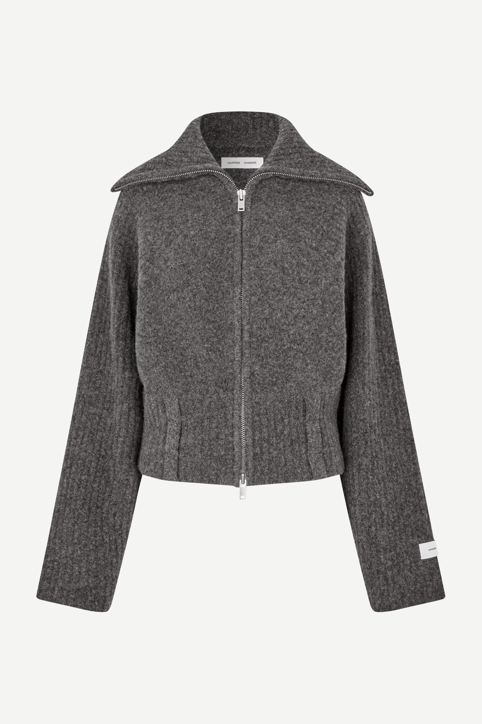 Samirra zip cardigan 15727 Dark grey mel.