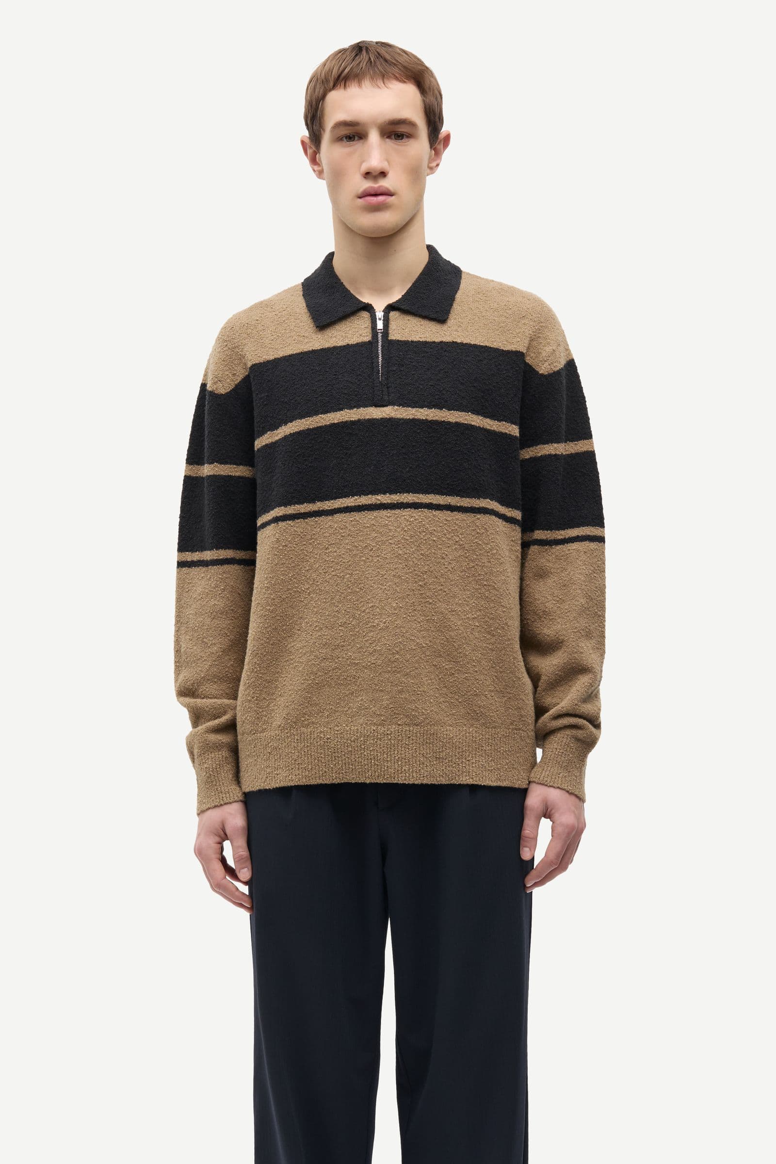 Sanino HZ polo 15179 Washed black st.