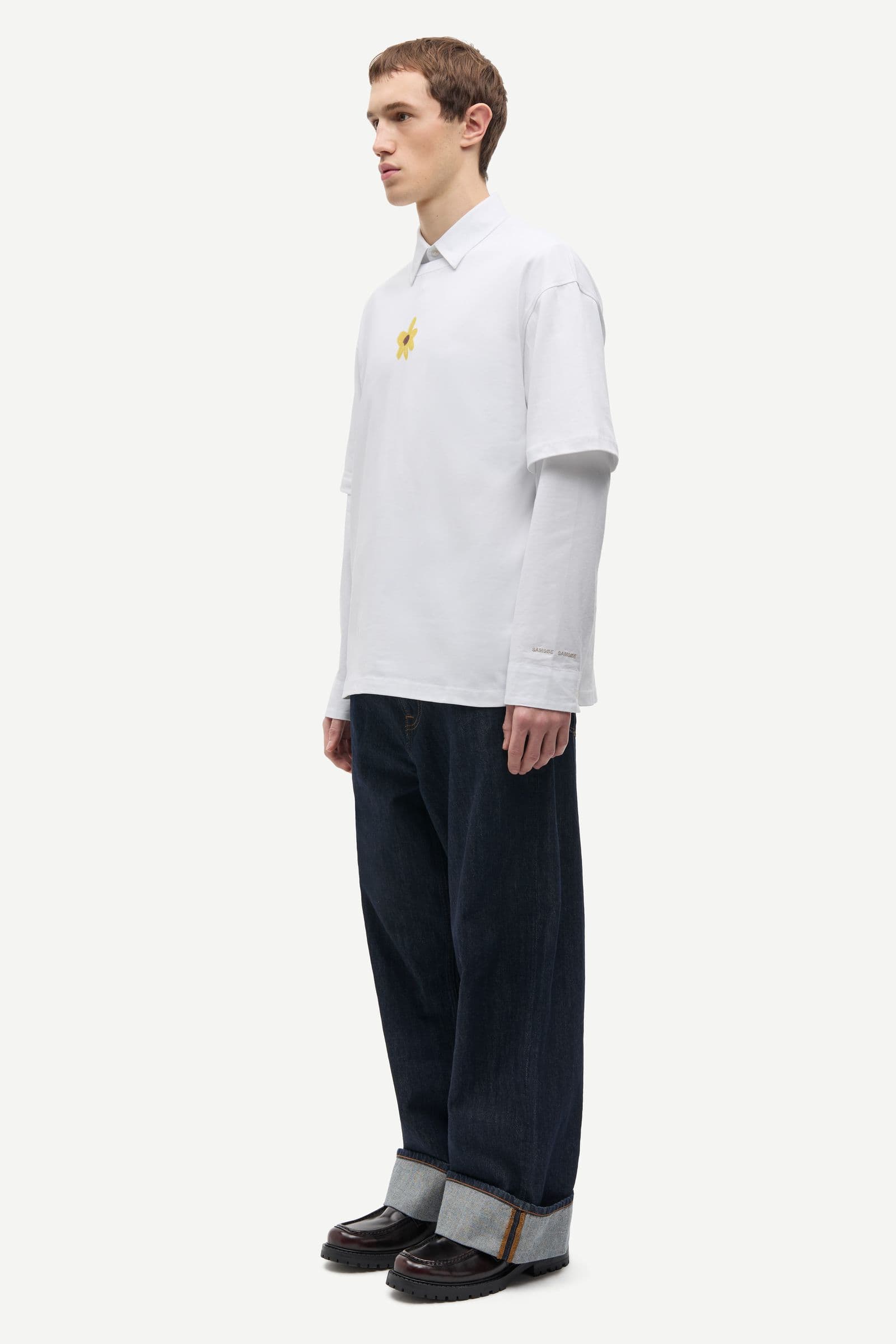 Sagiles t-shirt 11725 White Flowers