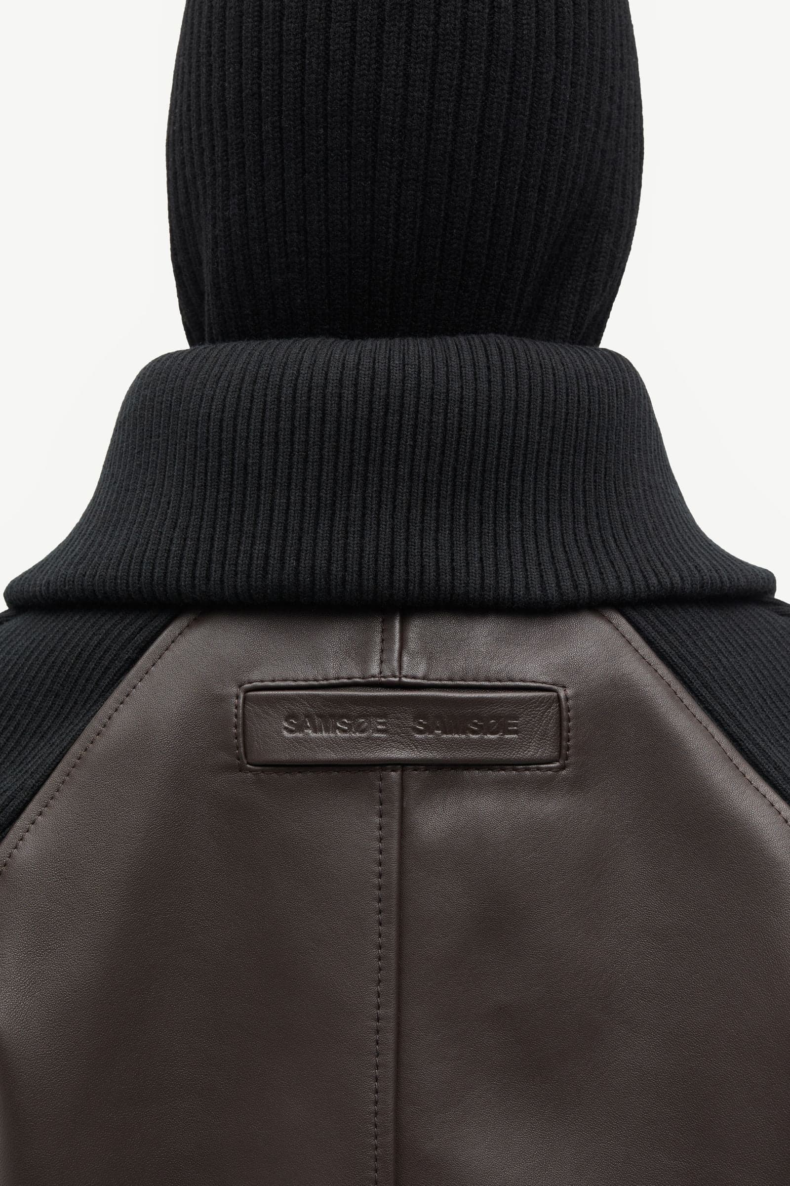 Saolive leather jacket 16174 Mulch