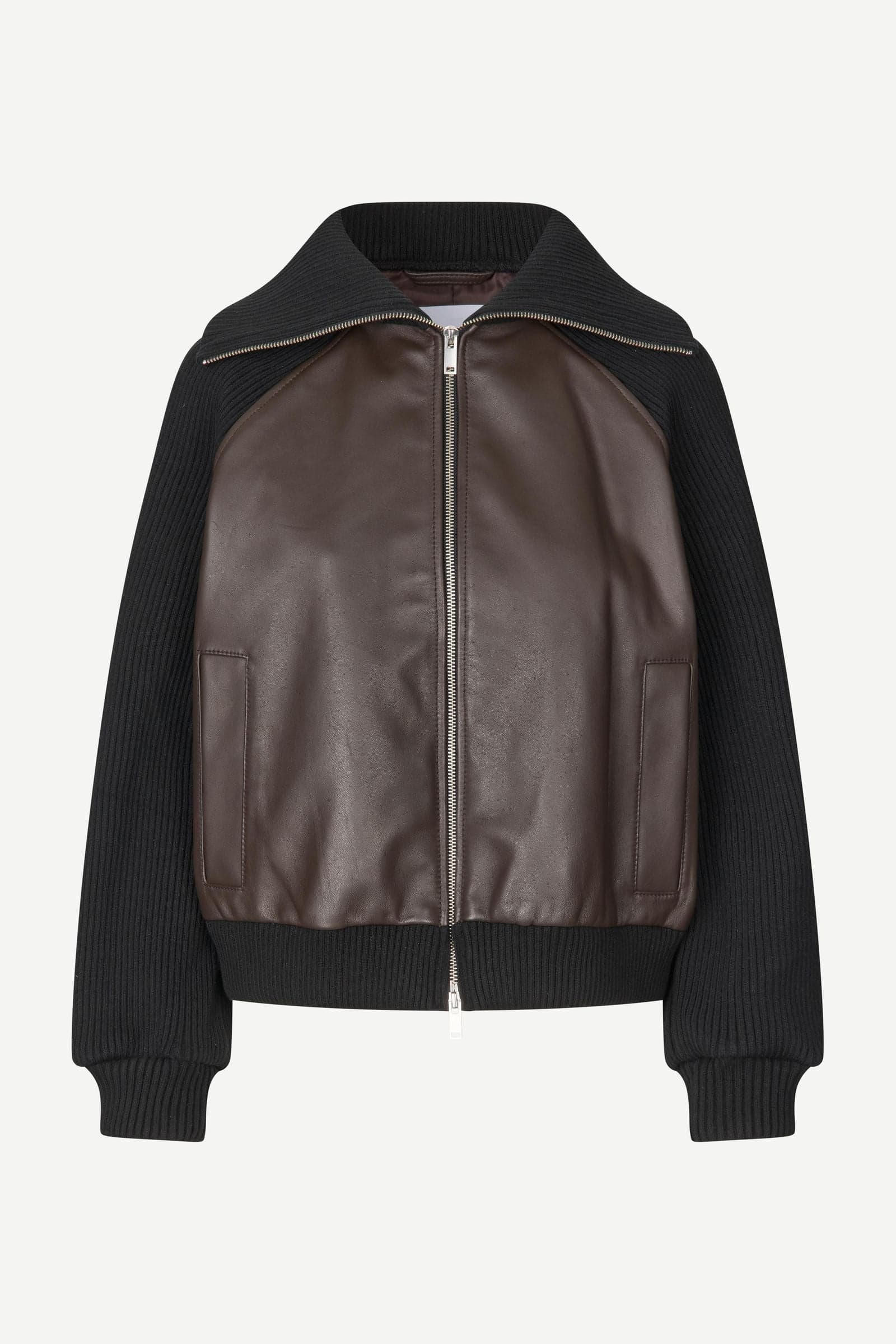 Saolive leather jacket 16174 Mulch