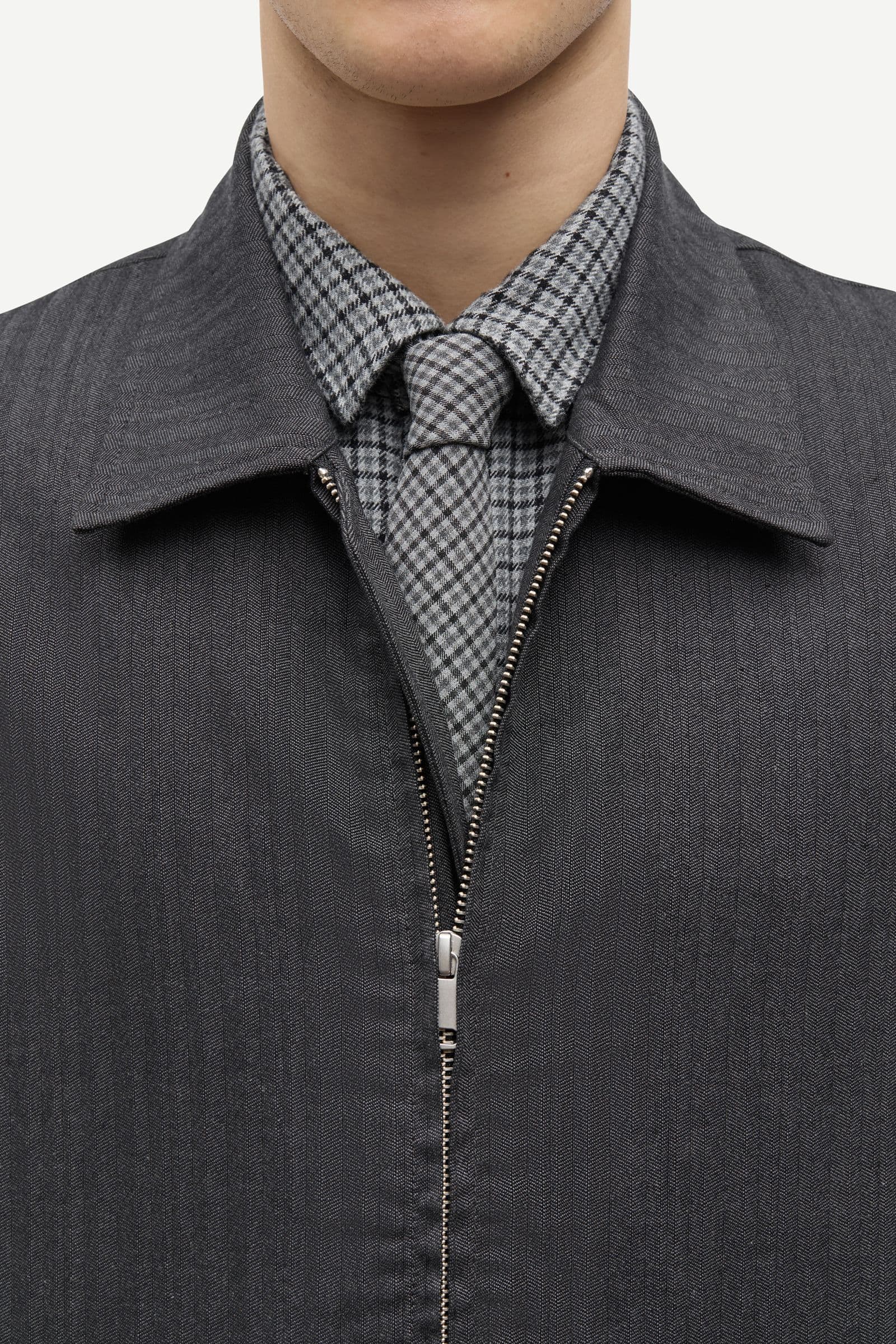 Safili tie 15496 Grey Mel. Ch.
