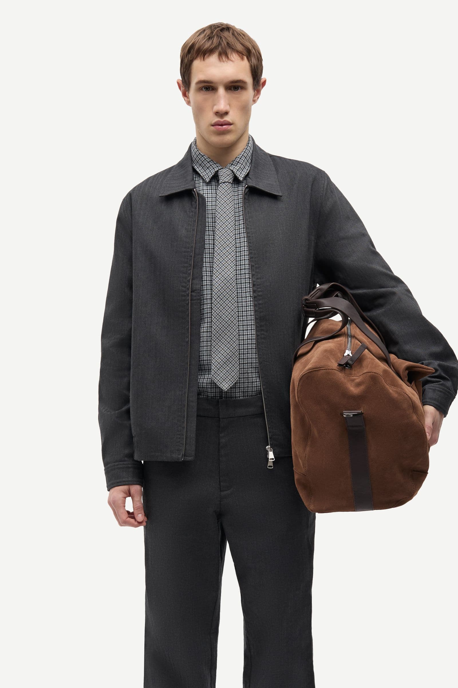 Safili tie 15496 Grey Mel. Ch.