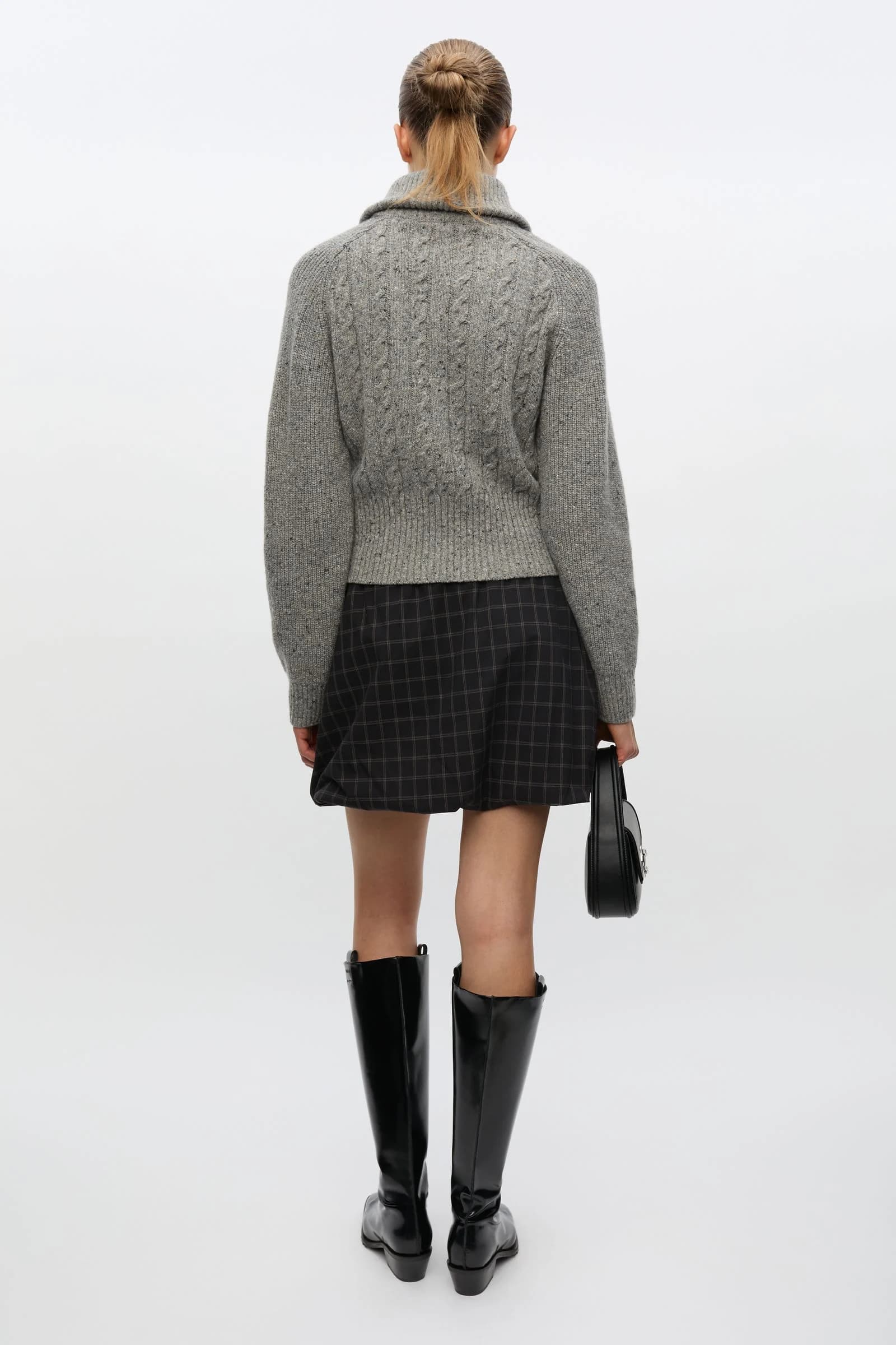 Saamandy cable turtleneck 15724 Grey mel.