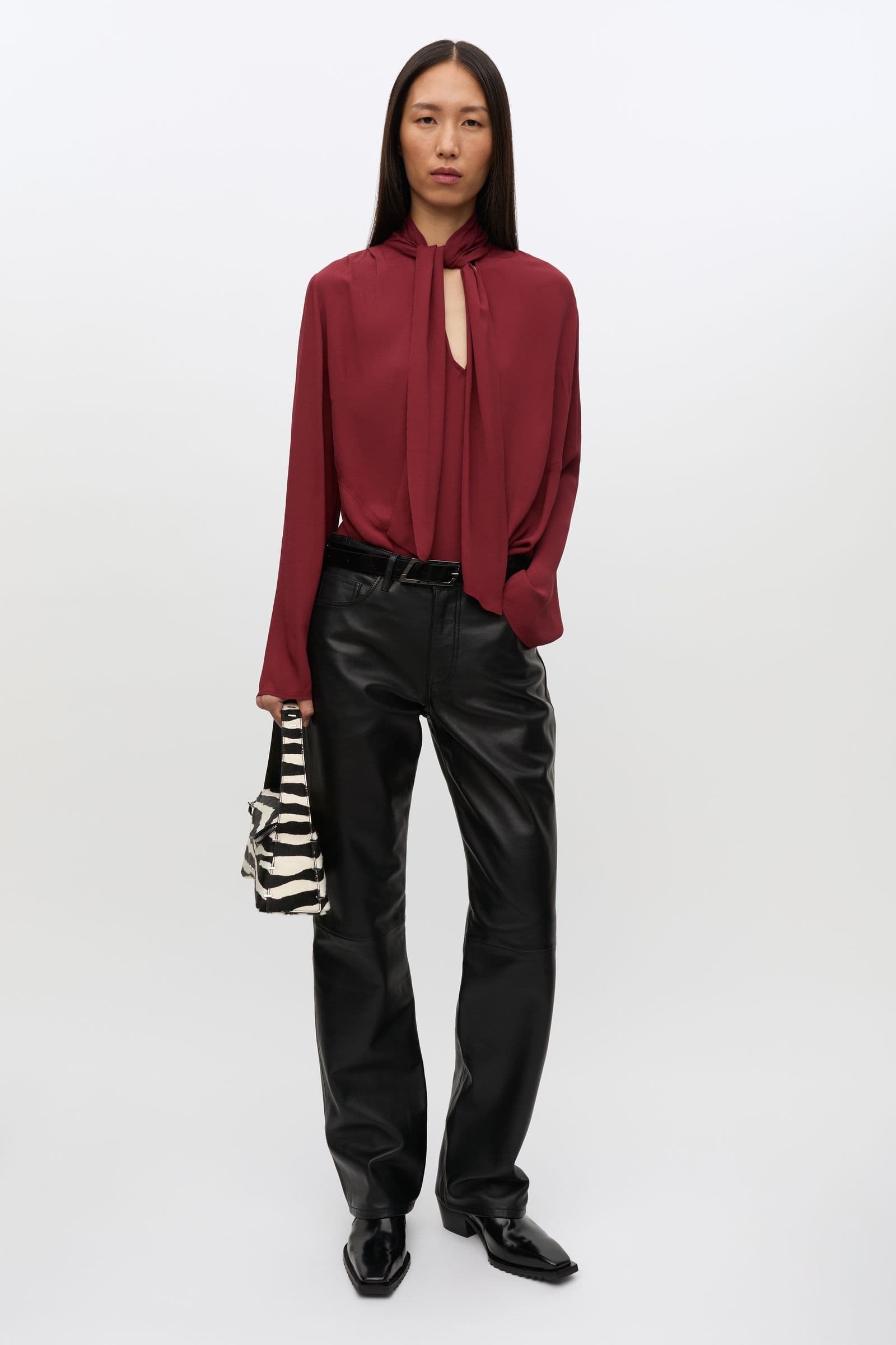 Saniva ls blouse 15932 Syrah