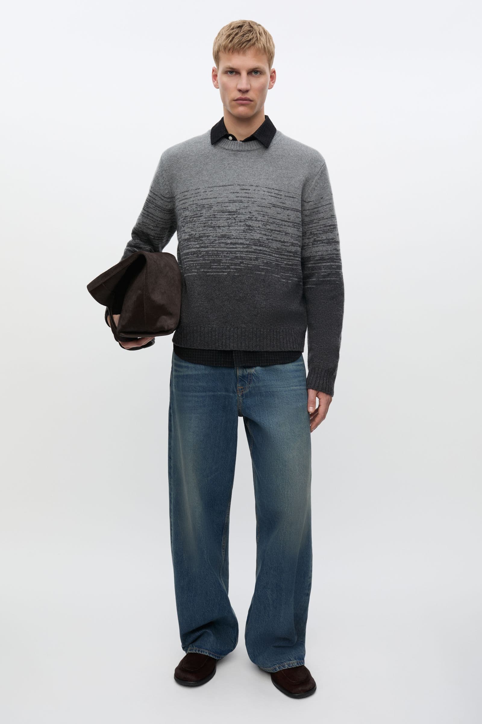 Sajones sweater 16097 Grey mel St