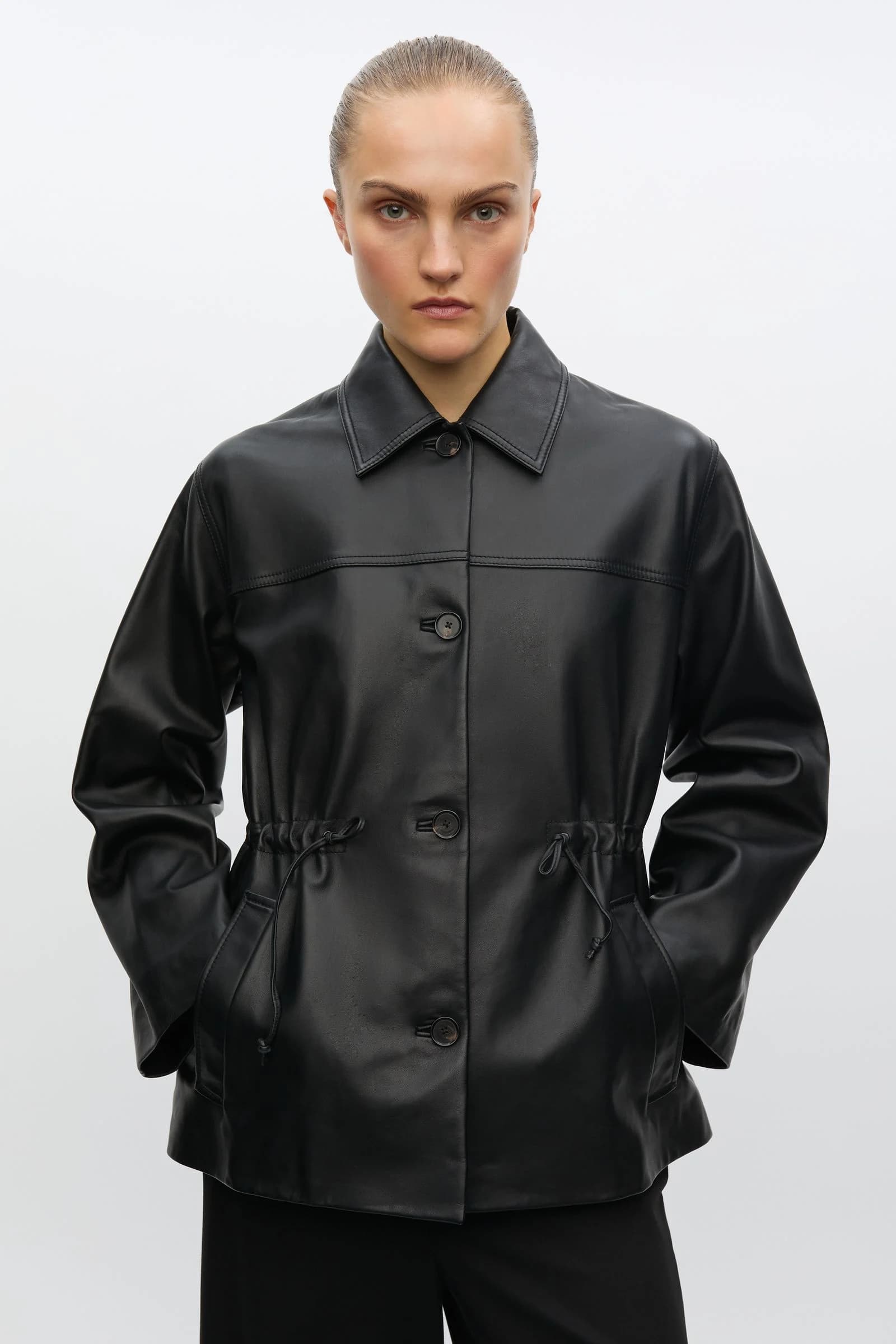 Salaax leather jacket 16288 Black