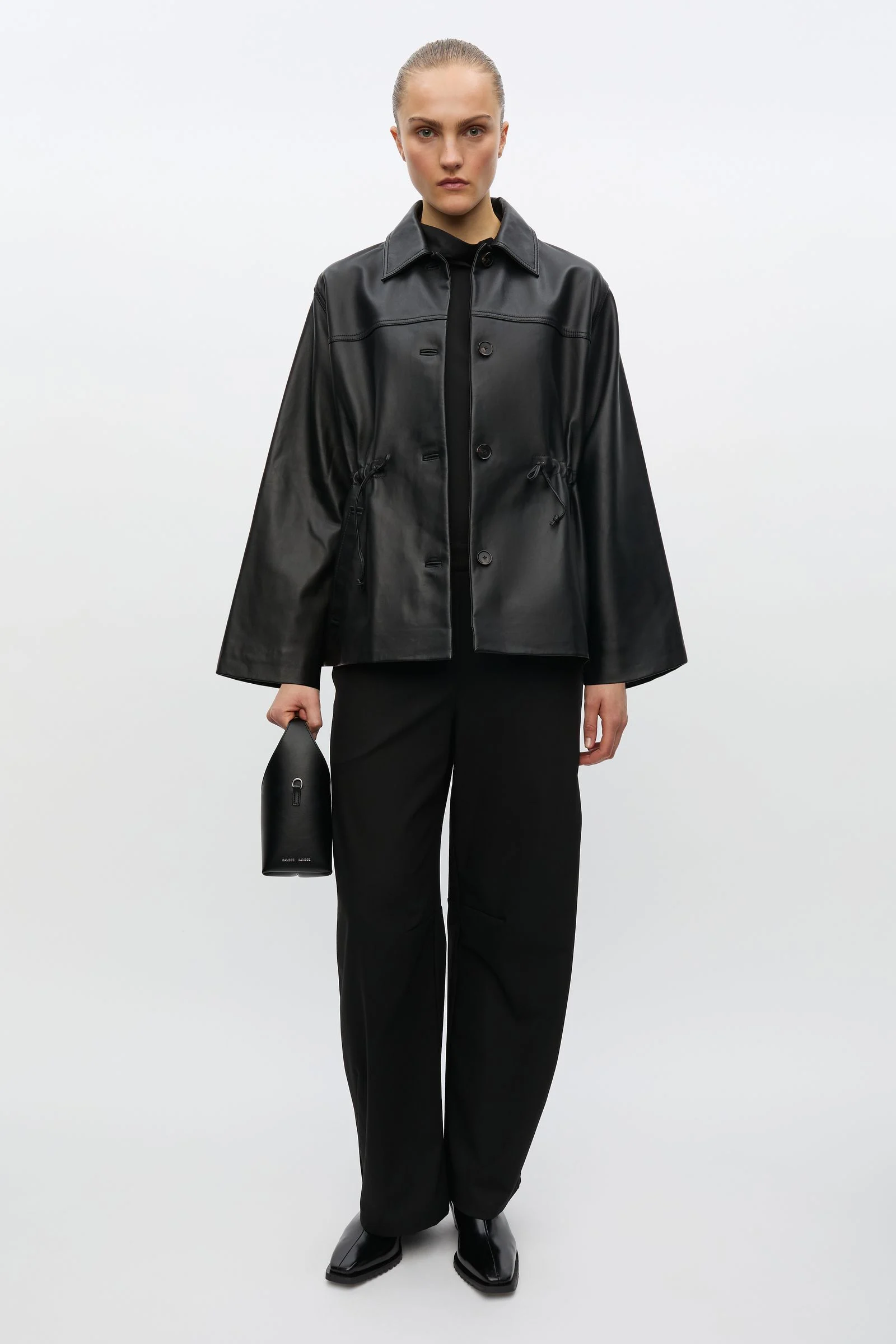 Salaax leather jacket 16288 Black